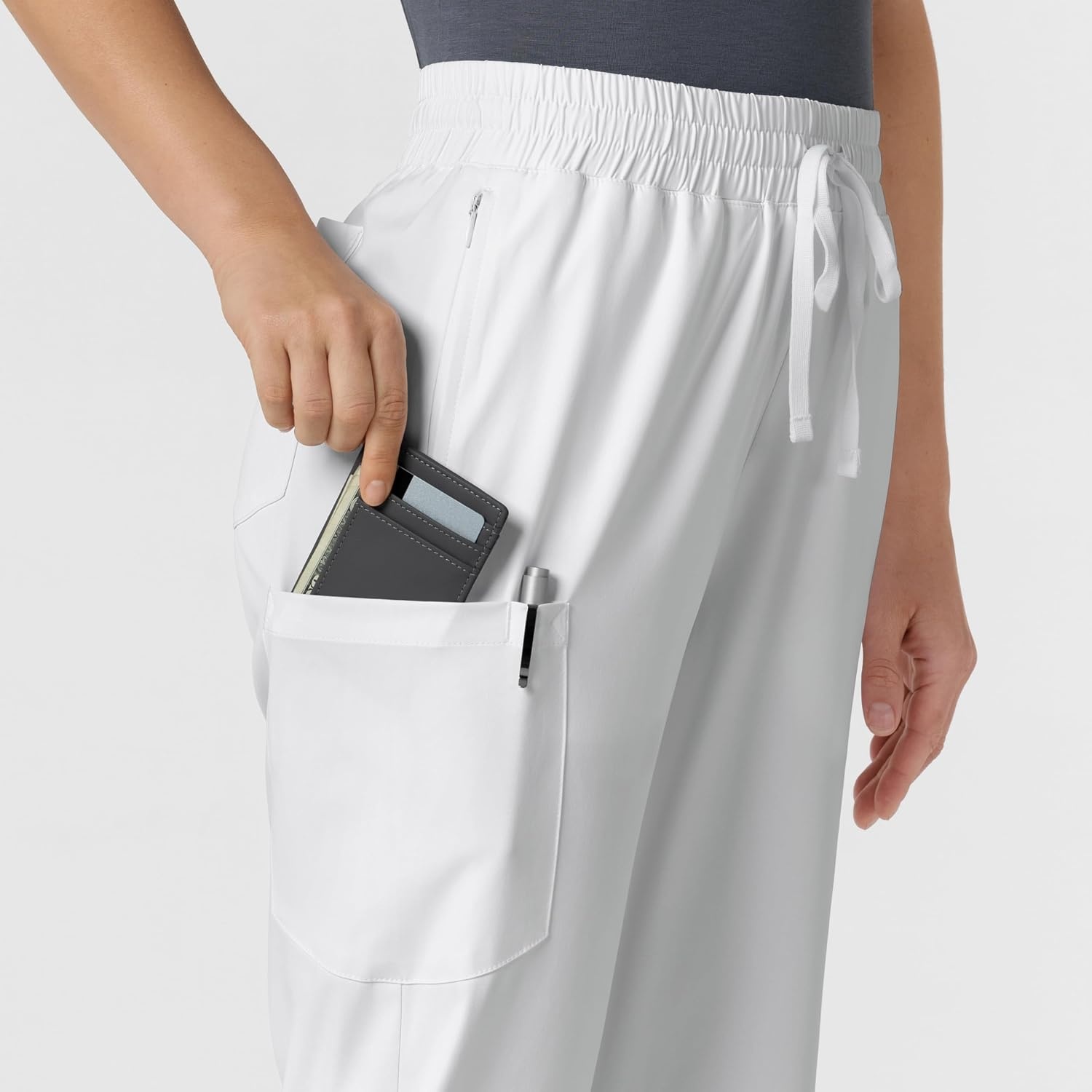 image:imageWink Boundless Womens Bootcut Scrub PantWhite