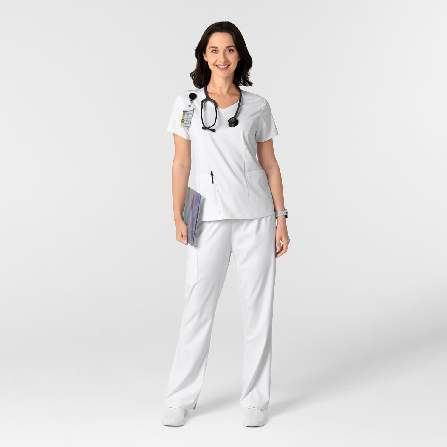 image:imageWink Boundless Womens Bootcut Scrub PantWhite