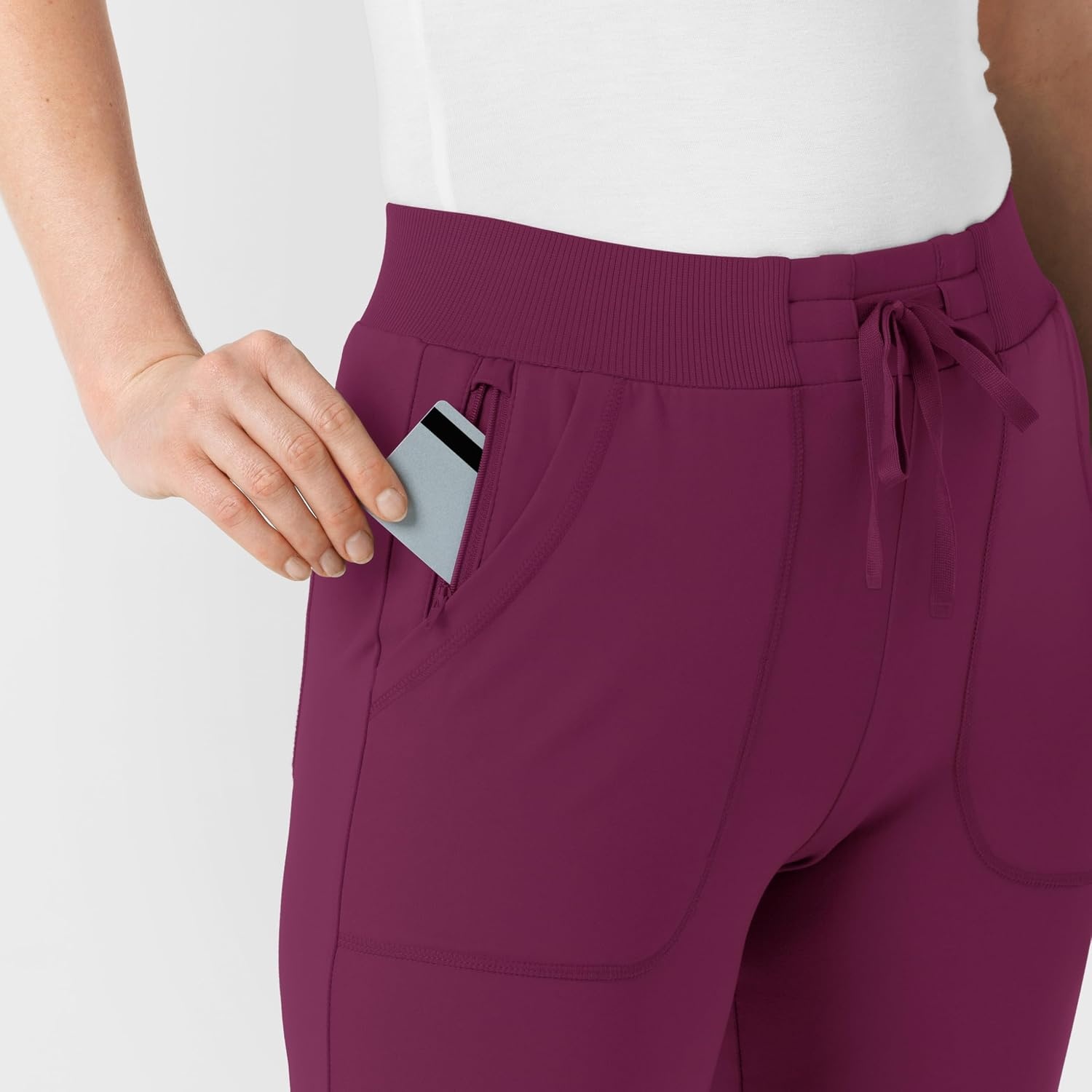 image:imageWink Boundless Womens Bootcut Scrub PantWine