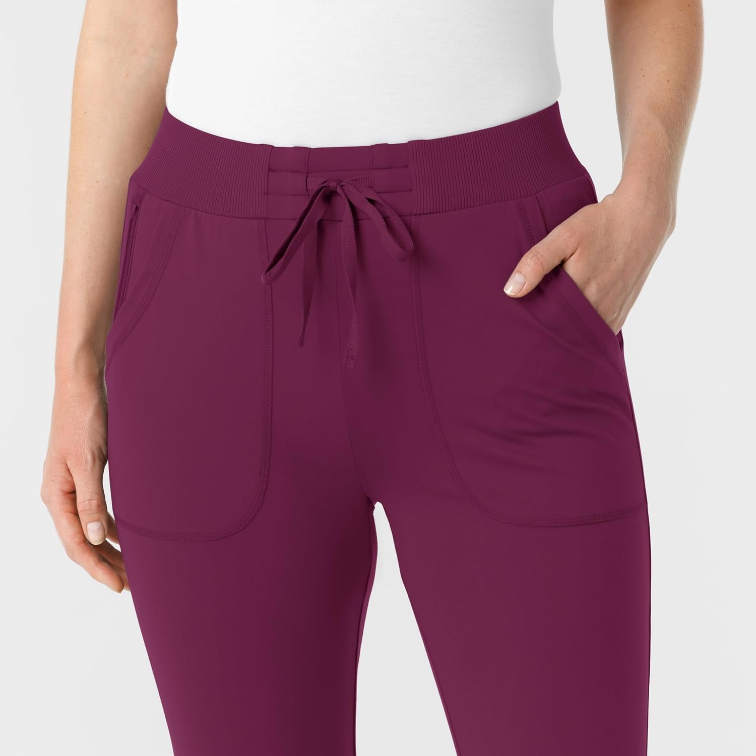 image:imageWink Boundless Womens Bootcut Scrub PantWine