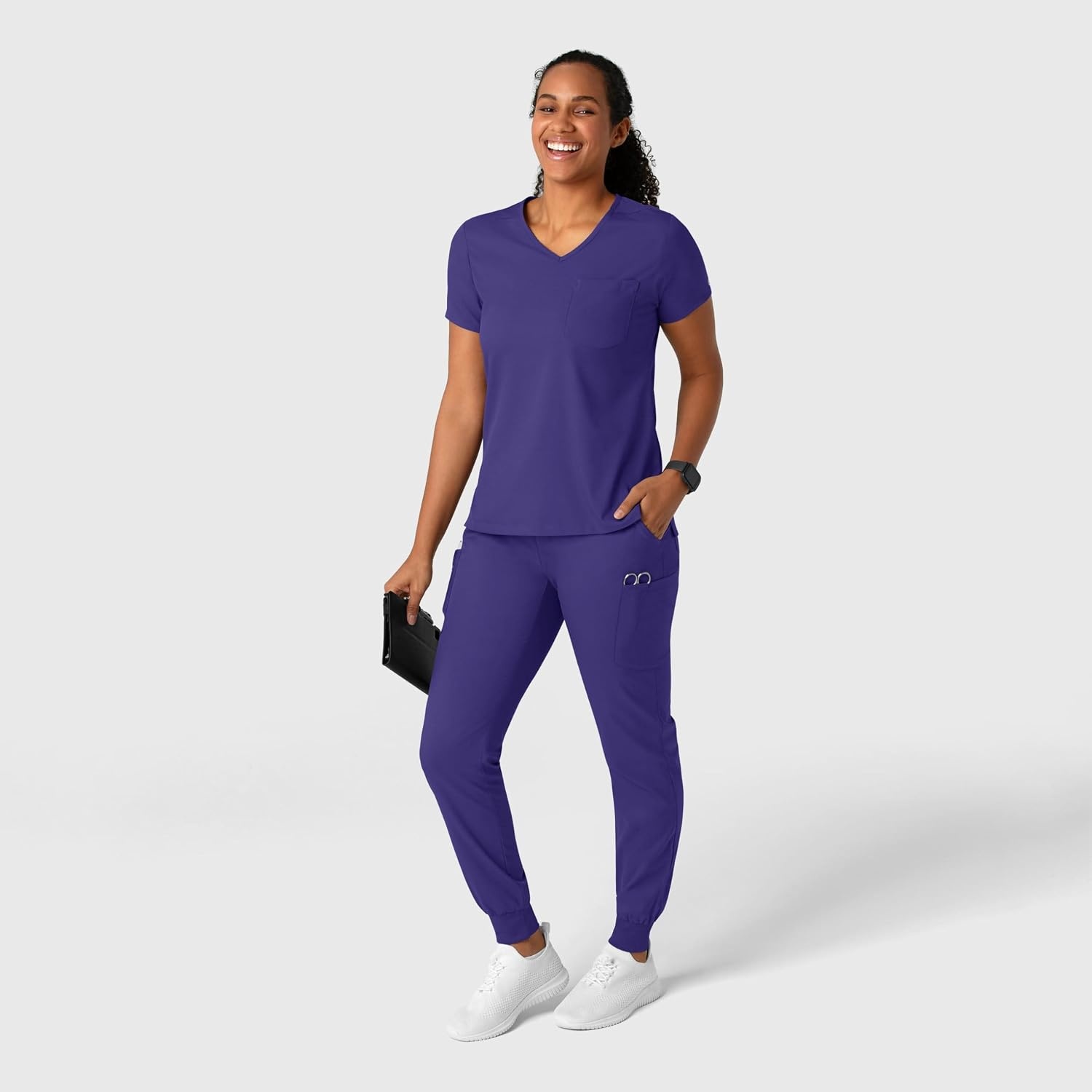 image:imageWink Boundless Womens Jogger Scrub PantGrape