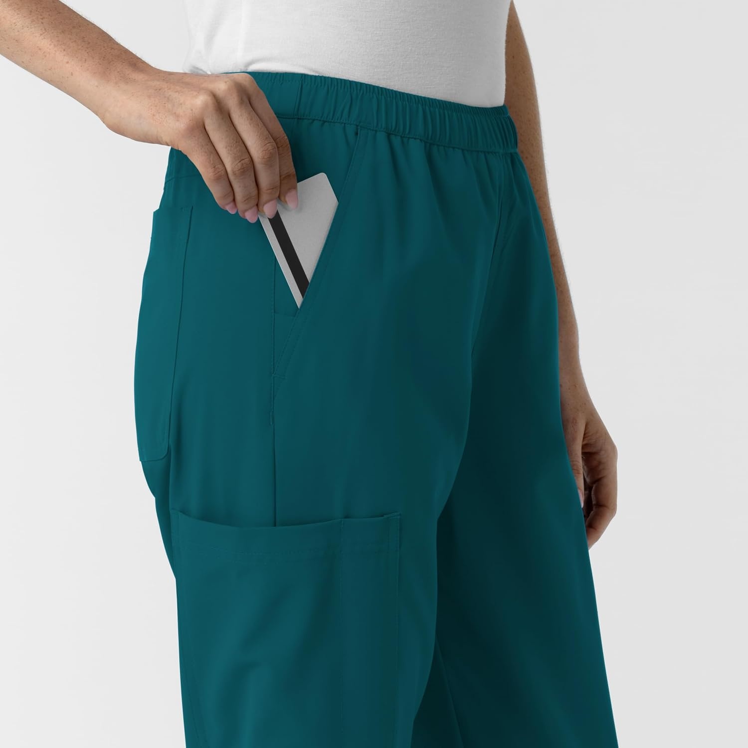 image:imageWink NURTUR Womens Slim Leg Scrub PantCaribbean