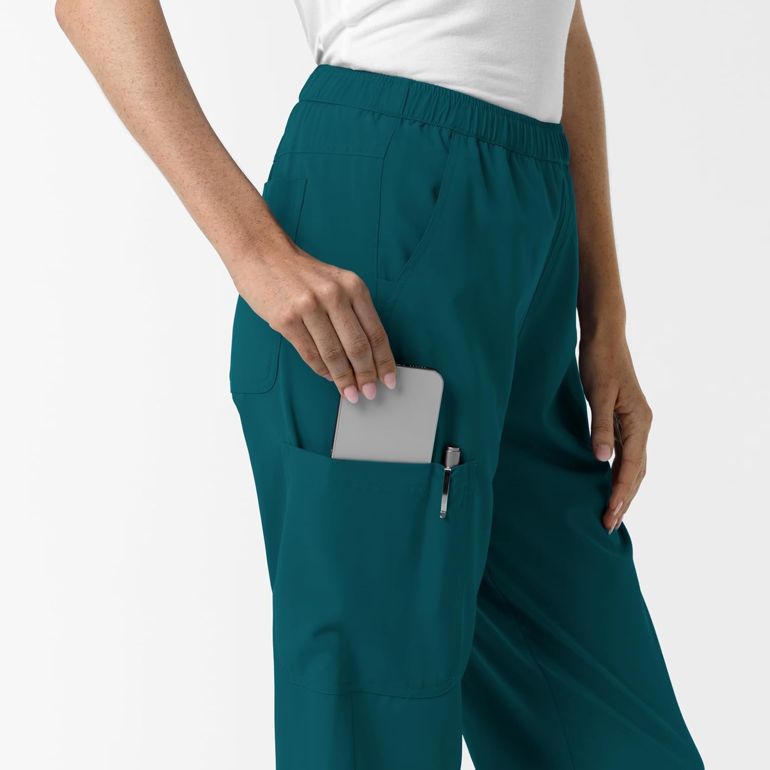image:imageWink NURTUR Womens Slim Leg Scrub PantCaribbean