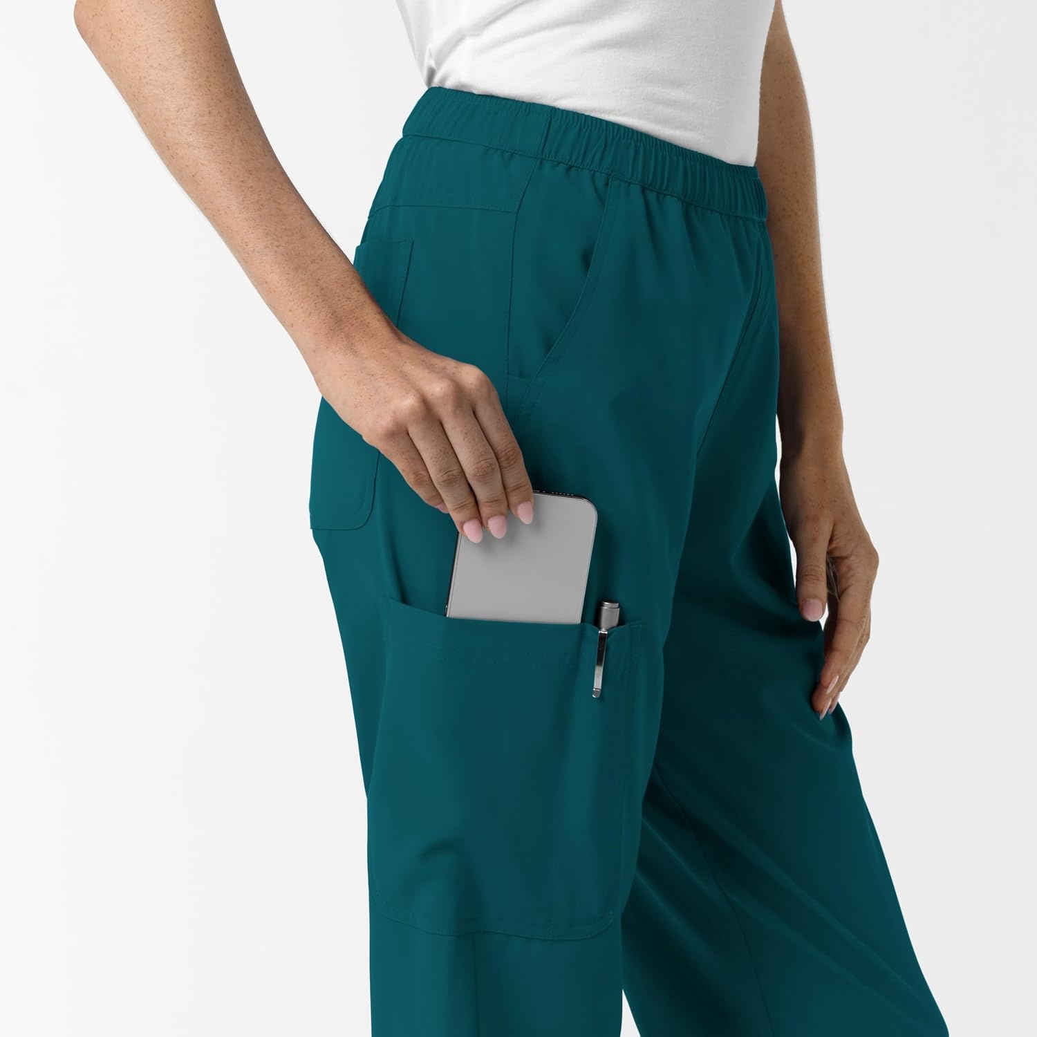 image:imageWink NURTUR Womens Slim Leg Scrub PantCaribbean