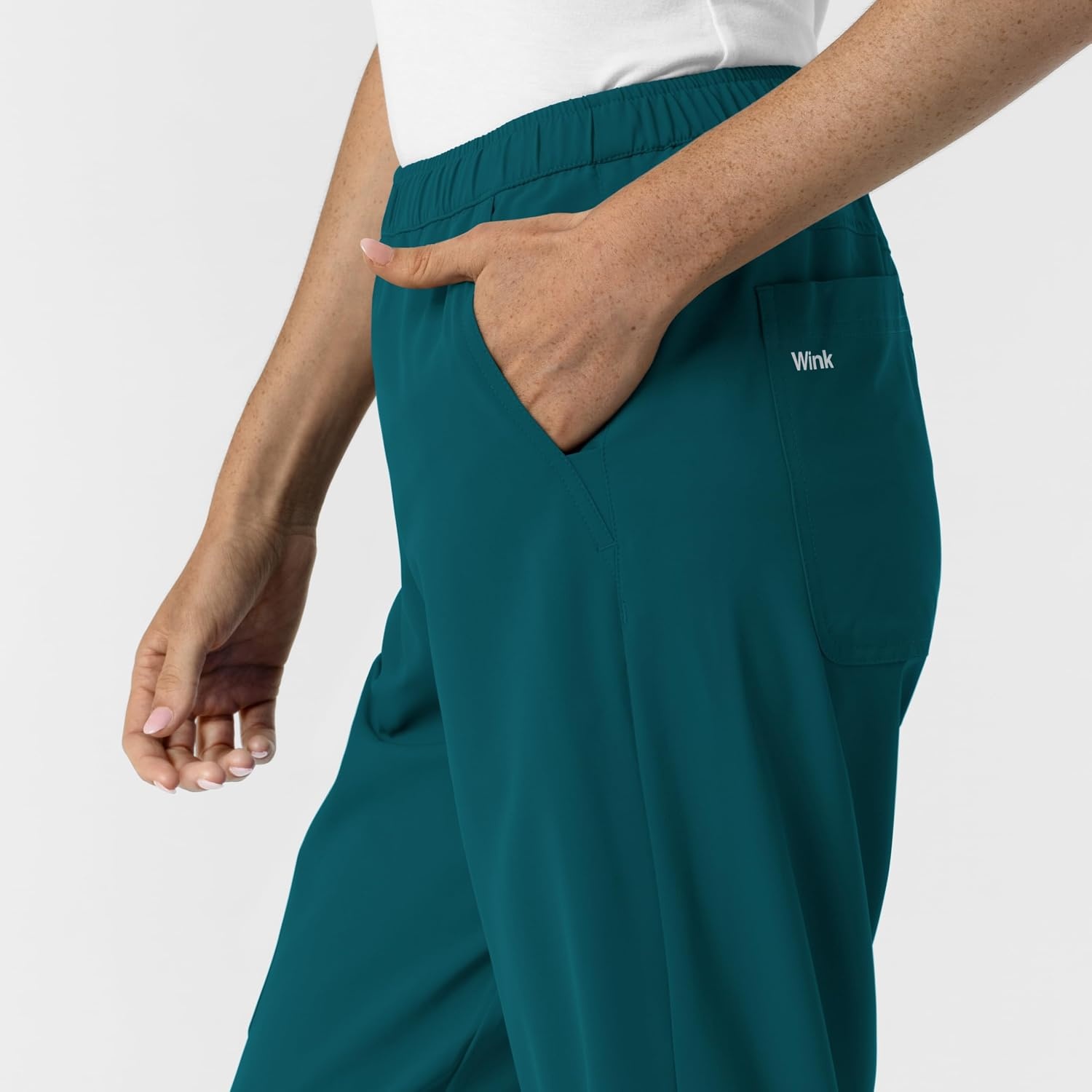 image:imageWink NURTUR Womens Slim Leg Scrub PantCaribbean