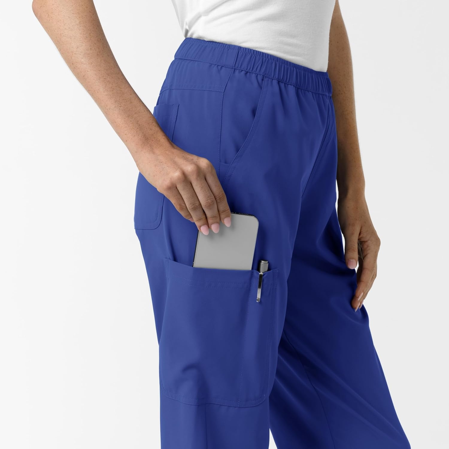 image:imageWink NURTUR Womens Slim Leg Scrub PantGalaxy Blue