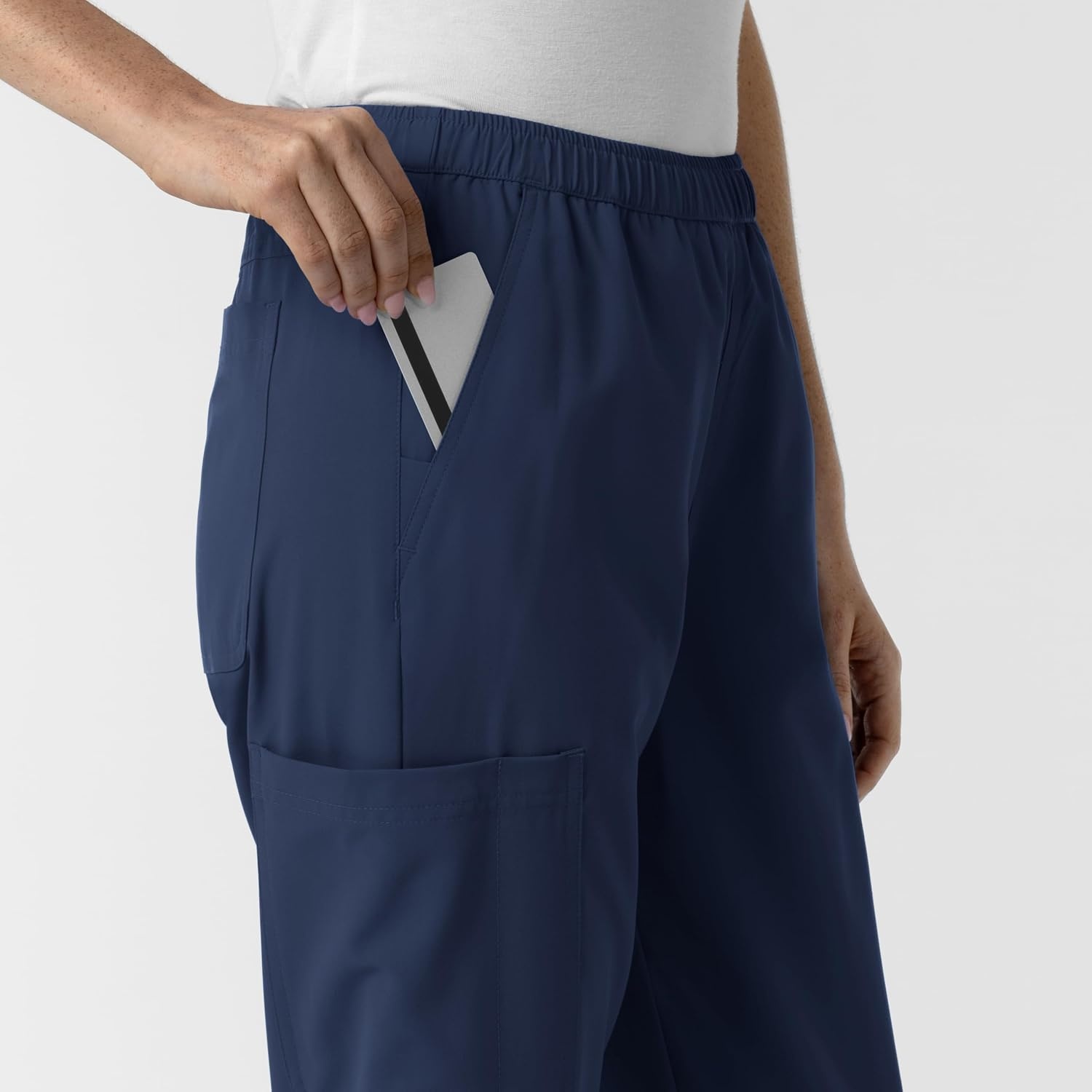 image:imageWink NURTUR Womens Slim Leg Scrub PantNavy