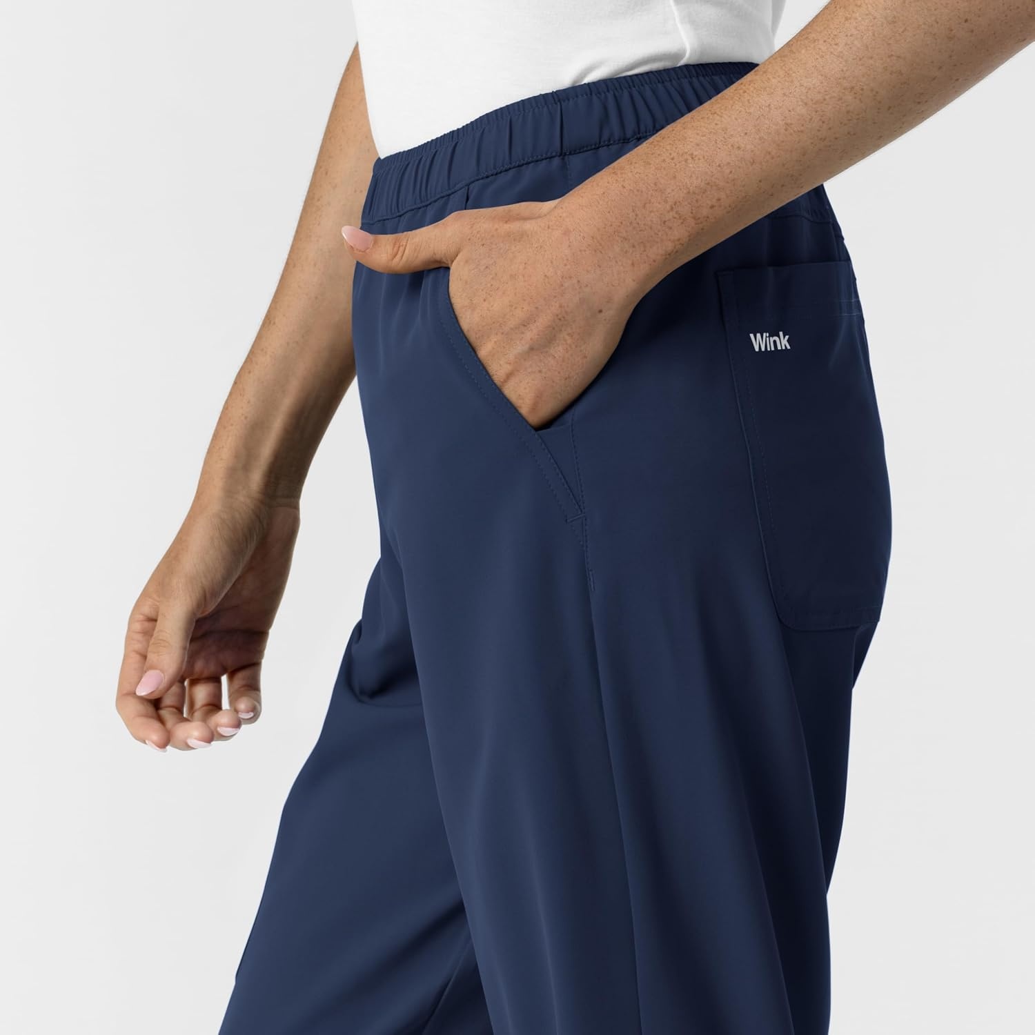 image:imageWink NURTUR Womens Slim Leg Scrub PantNavy
