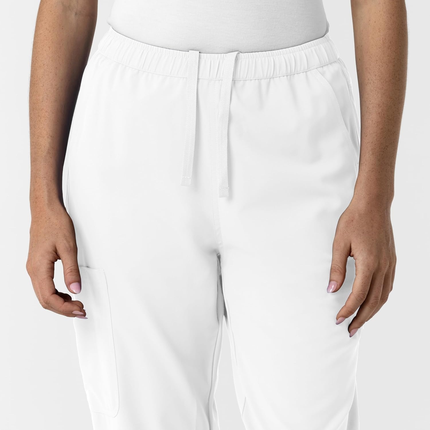 image:imageWink NURTUR Womens Slim Leg Scrub PantWhite