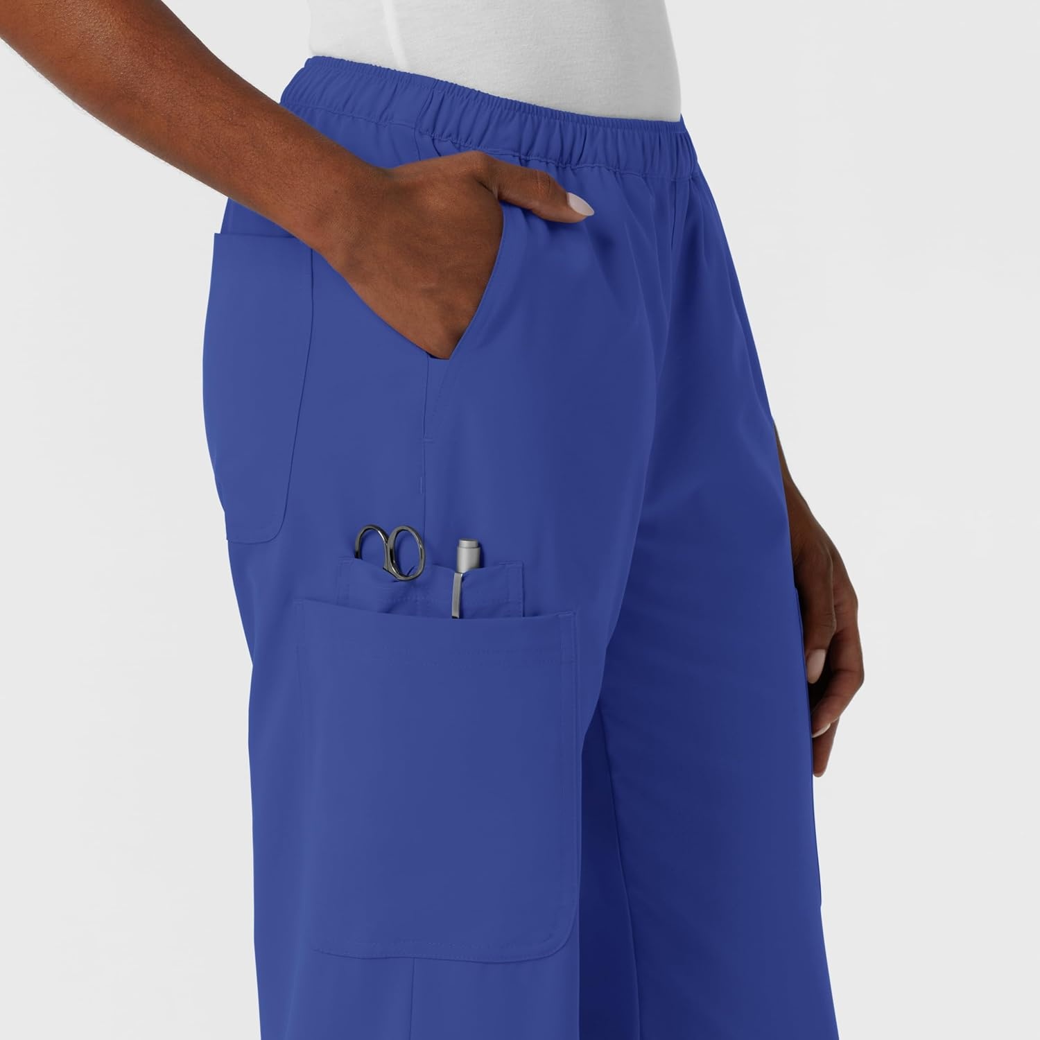image:imageWink NURTUR Womens Straight Leg Cargo Scrub Pant Galaxy Blue L PET