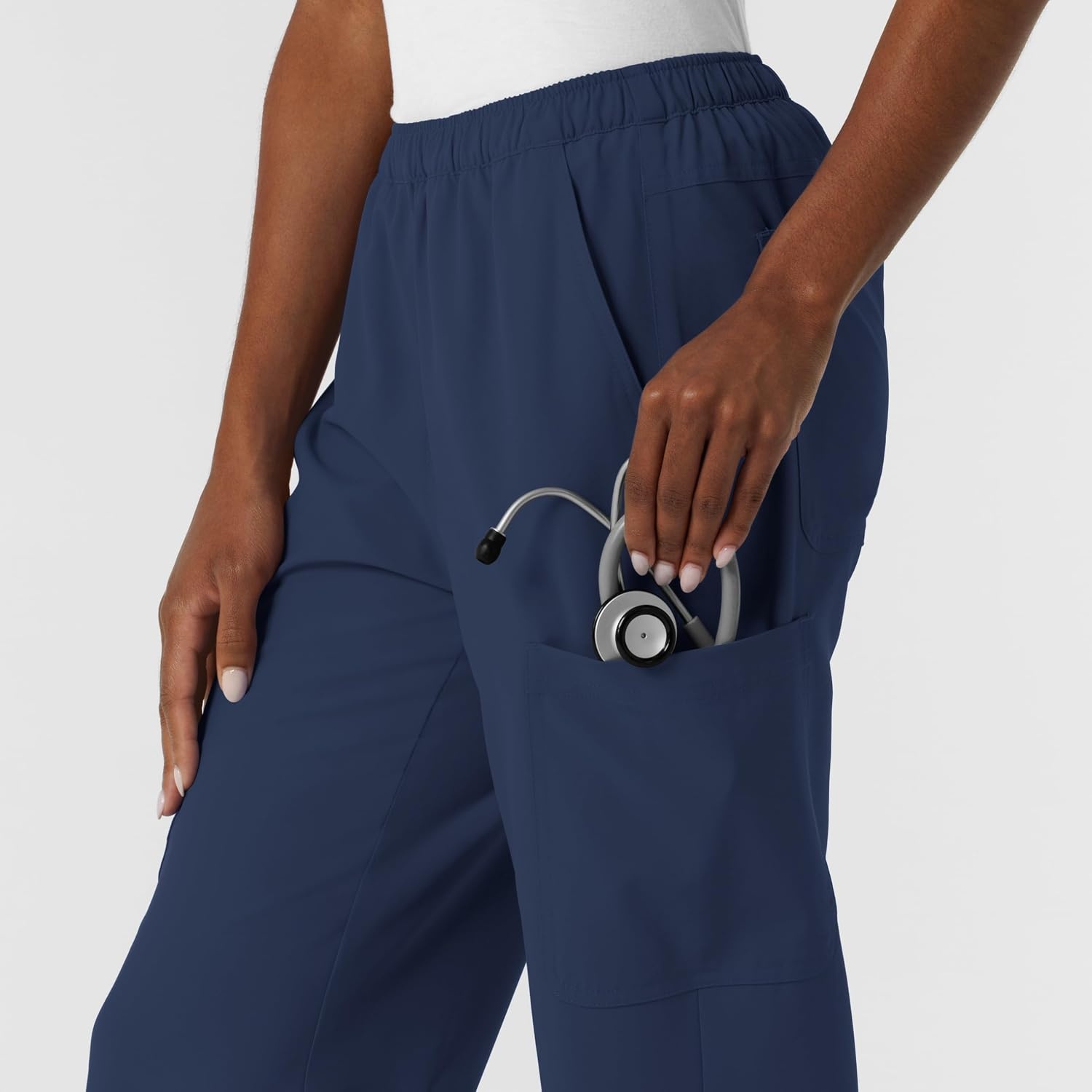 image:imageWink NURTUR Womens Straight Leg Cargo Scrub Pant Navy 3XL PET