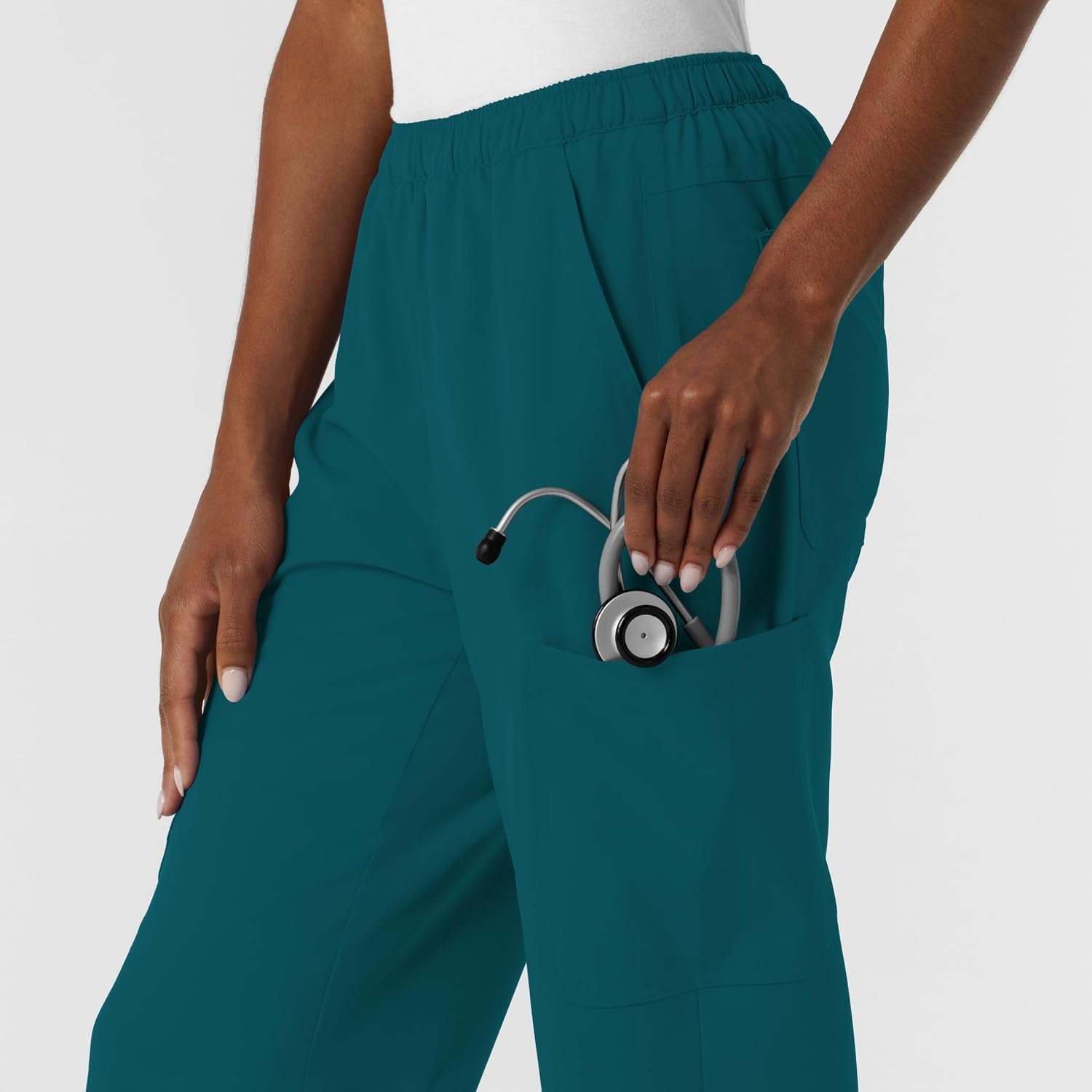 image:imageWink NURTUR Womens Straight Leg Cargo Scrub PantCaribbean