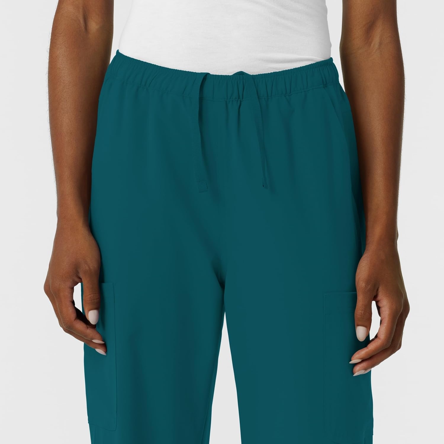 image:imageWink NURTUR Womens Straight Leg Cargo Scrub PantCaribbean