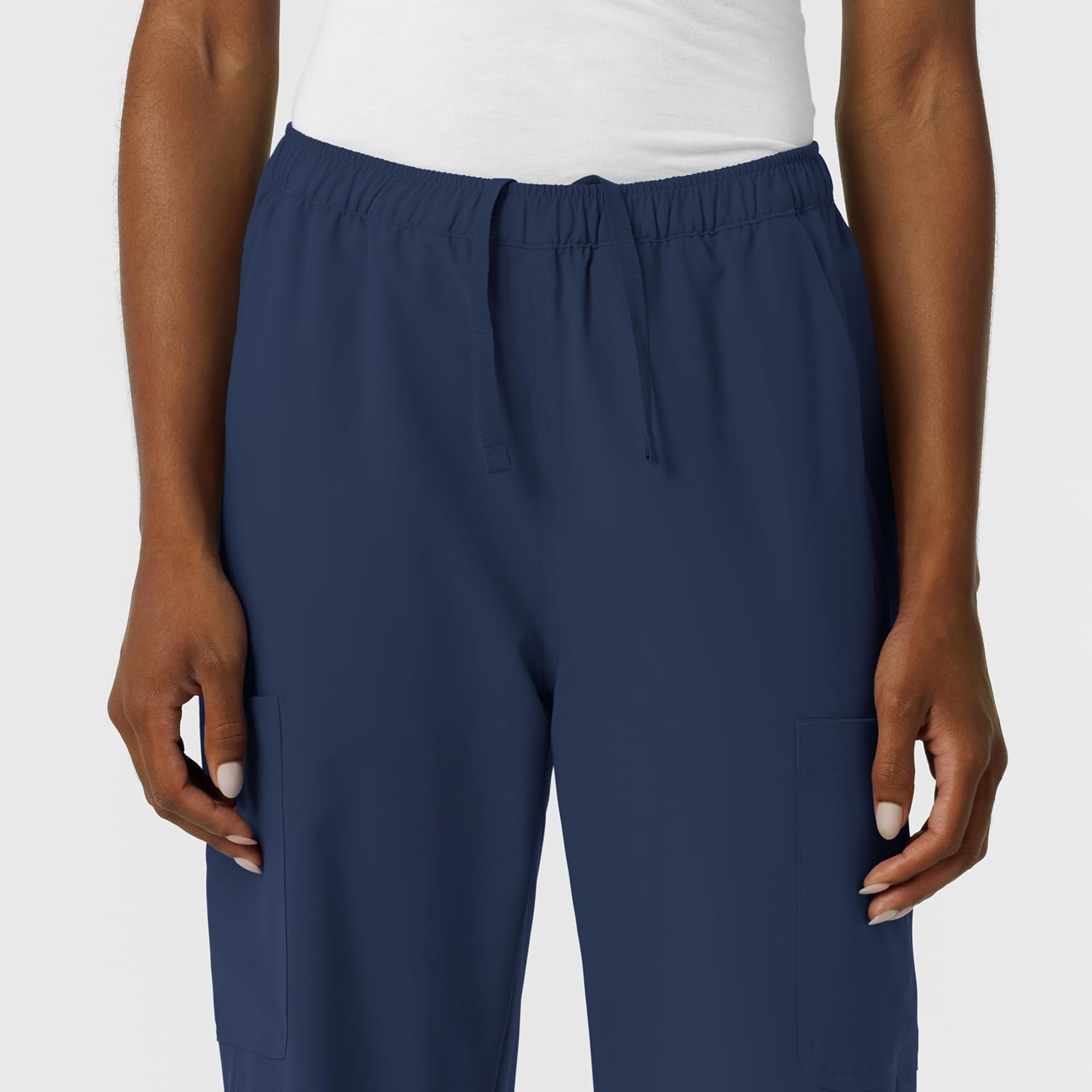 image:imageWink NURTUR Womens Straight Leg Cargo Scrub PantNavy