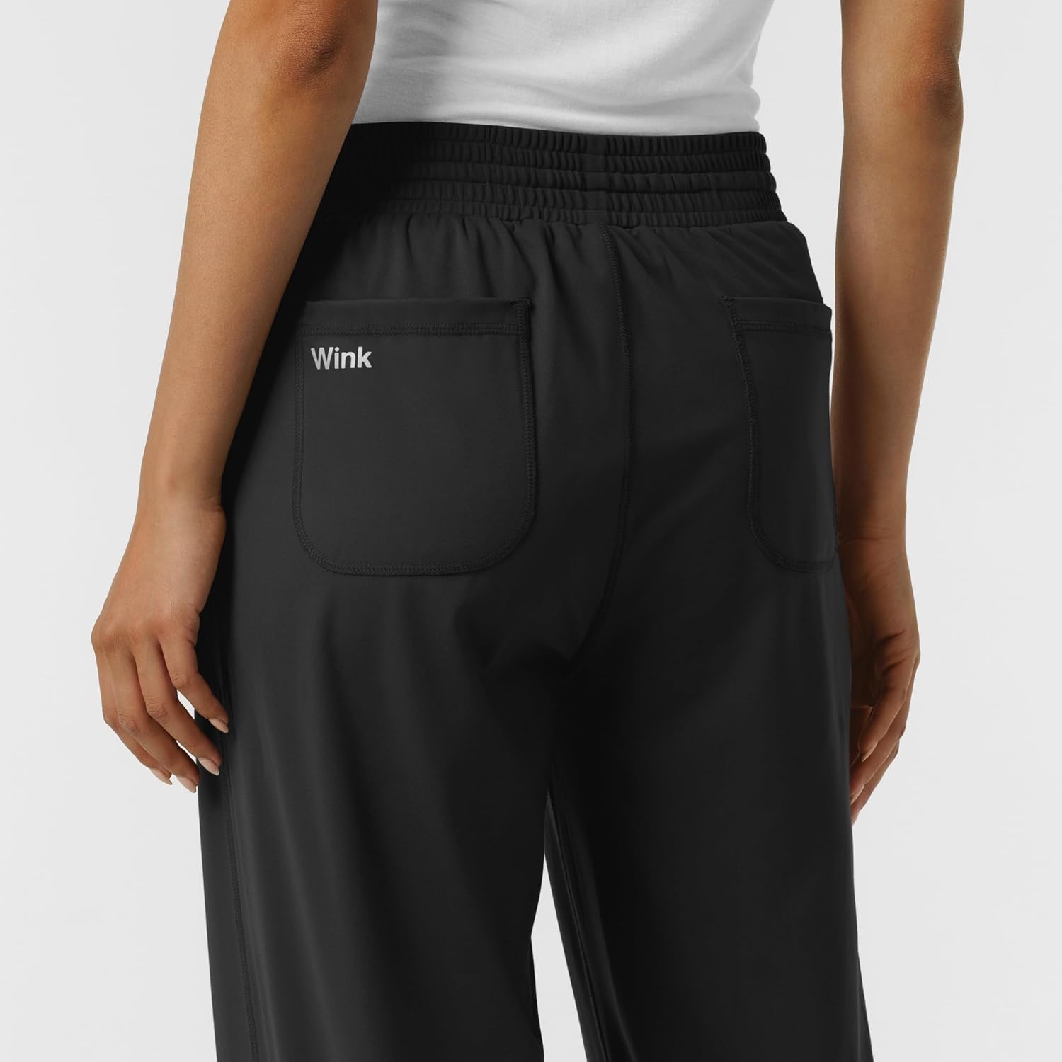 image:imageWink Renew Knit Womens Wide Leg Scrub PantBlack
