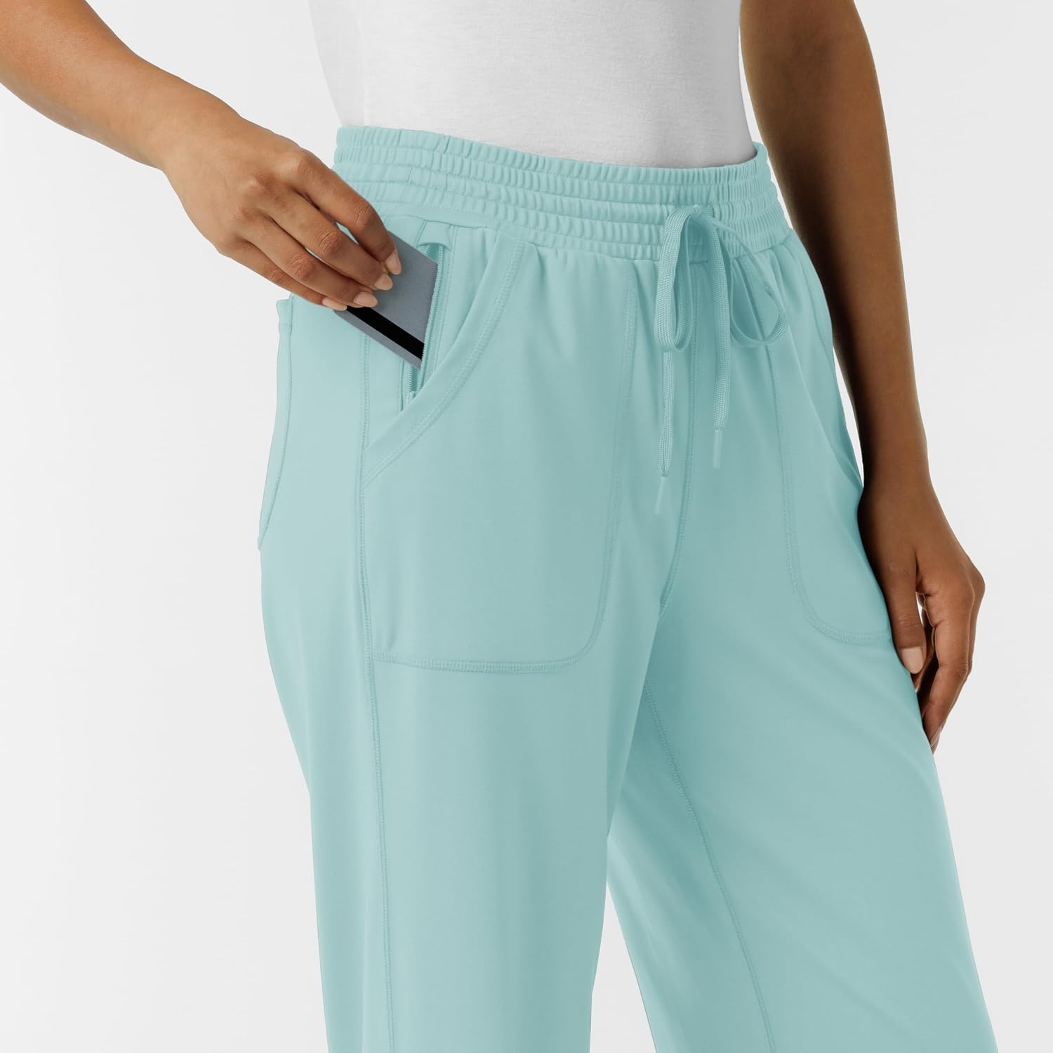 image:imageWink Renew Knit Womens Wide Leg Scrub PantCoastal Blue