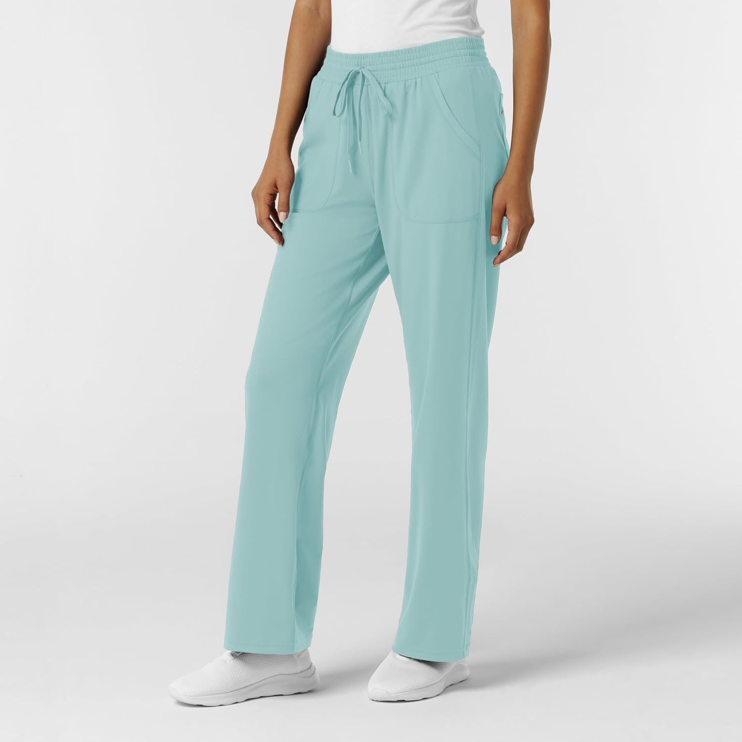 image:imageWink Renew Knit Womens Wide Leg Scrub PantCoastal Blue