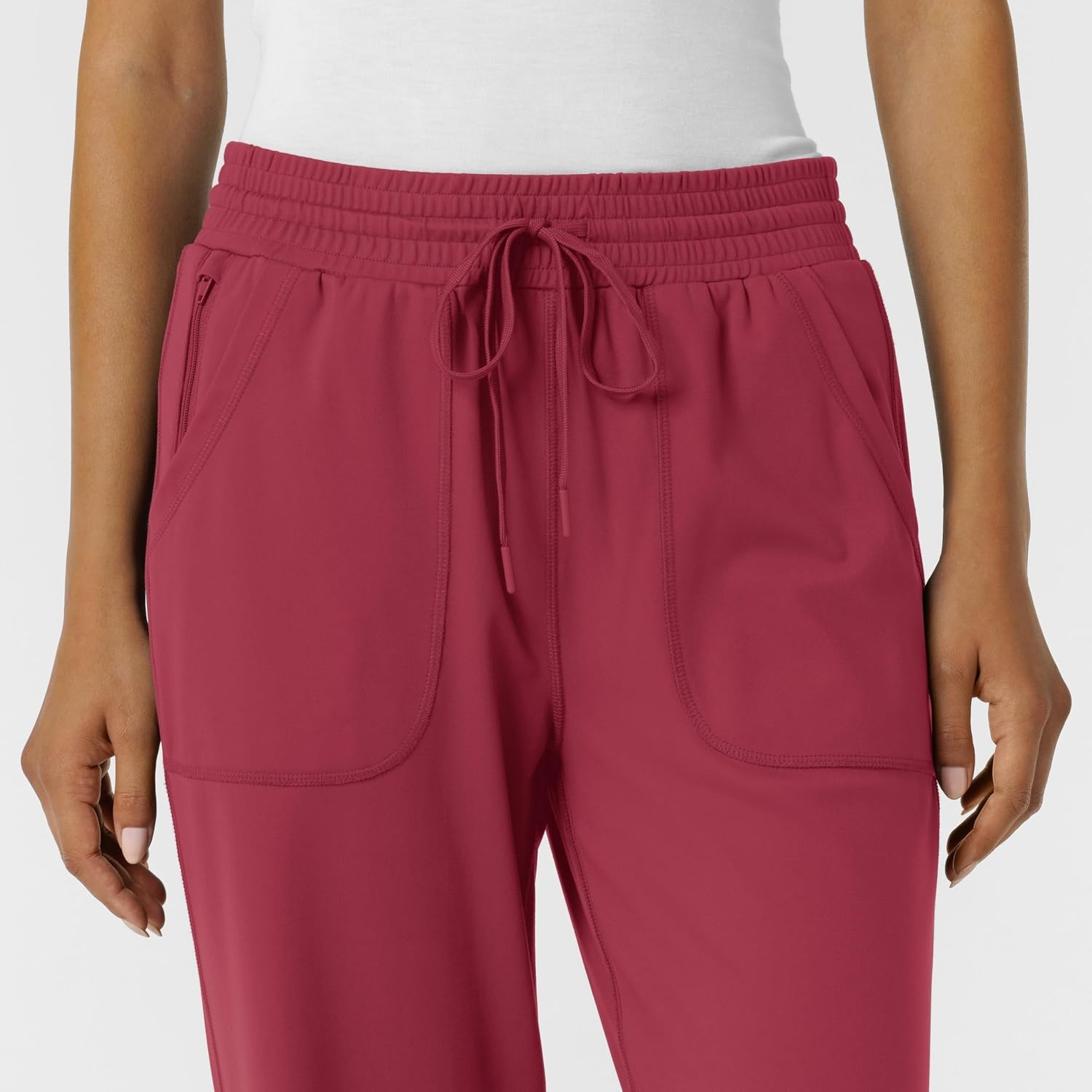 image:imageWink Renew Knit Womens Wide Leg Scrub PantRuby