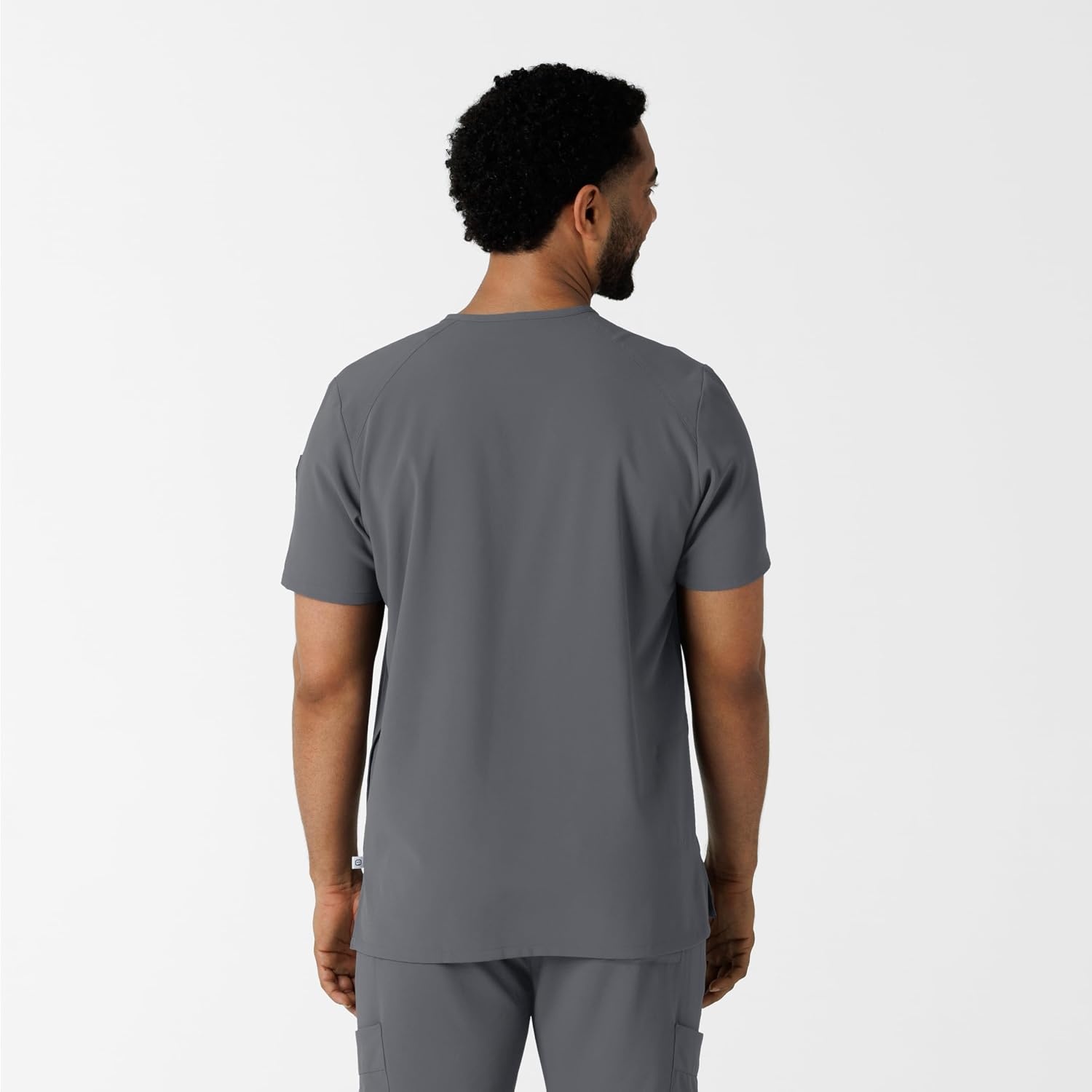 image:imageWink Renew Mens VNeck 5 Pocket Scrub Top Pewter XL