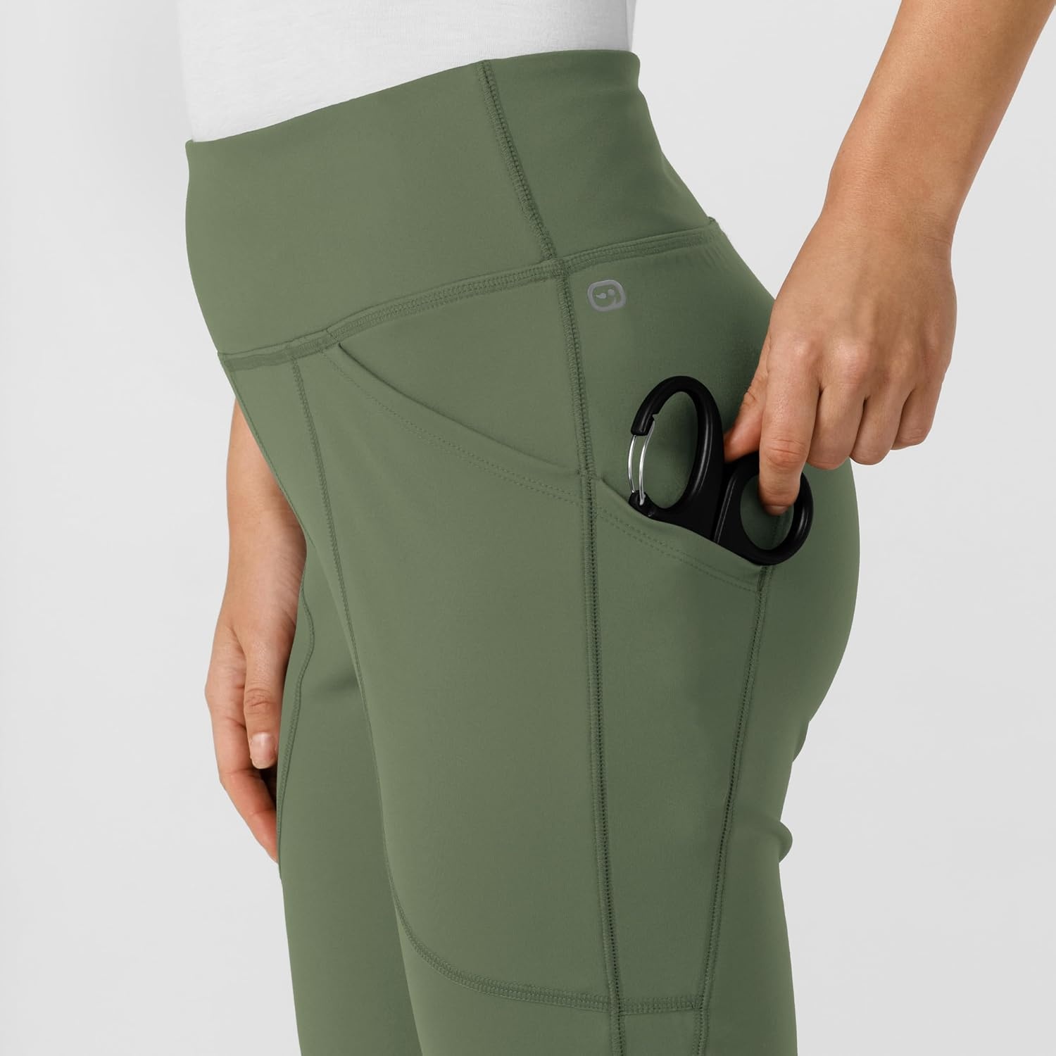 image:imageWink Renew Womens Flare Yoga Scrub PantOlive