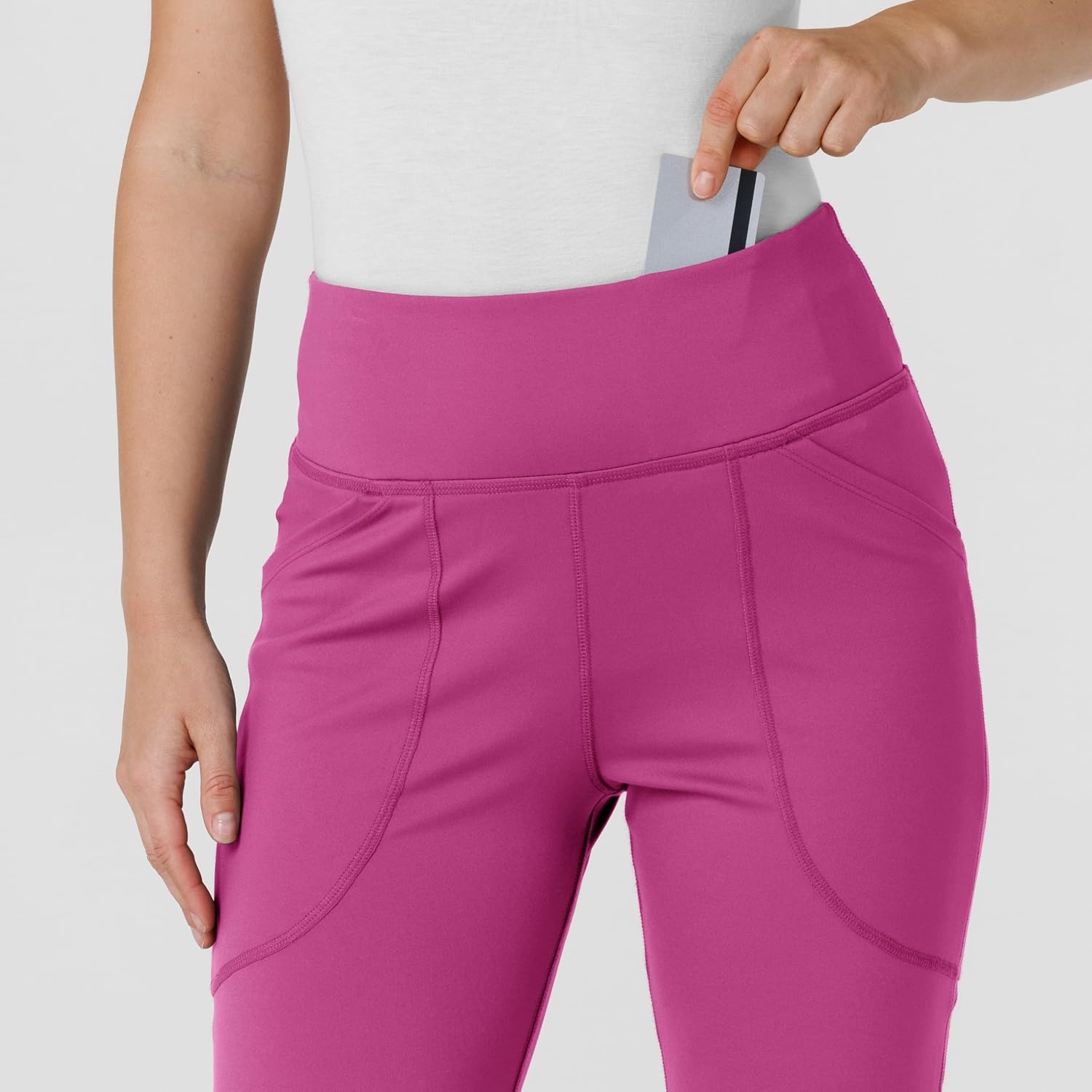 image:imageWink Renew Womens Flare Yoga Scrub PantRaspberry