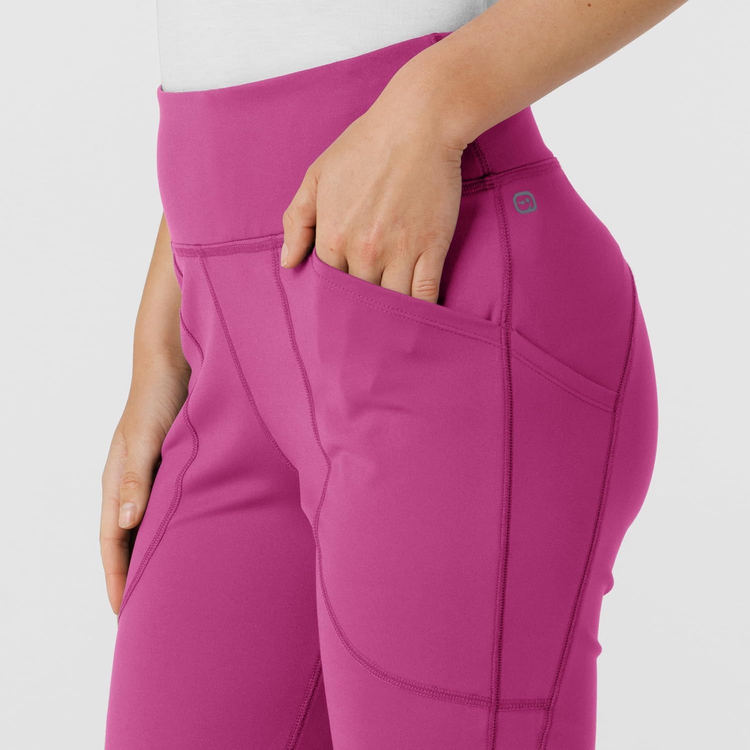 image:imageWink Renew Womens Flare Yoga Scrub PantRaspberry