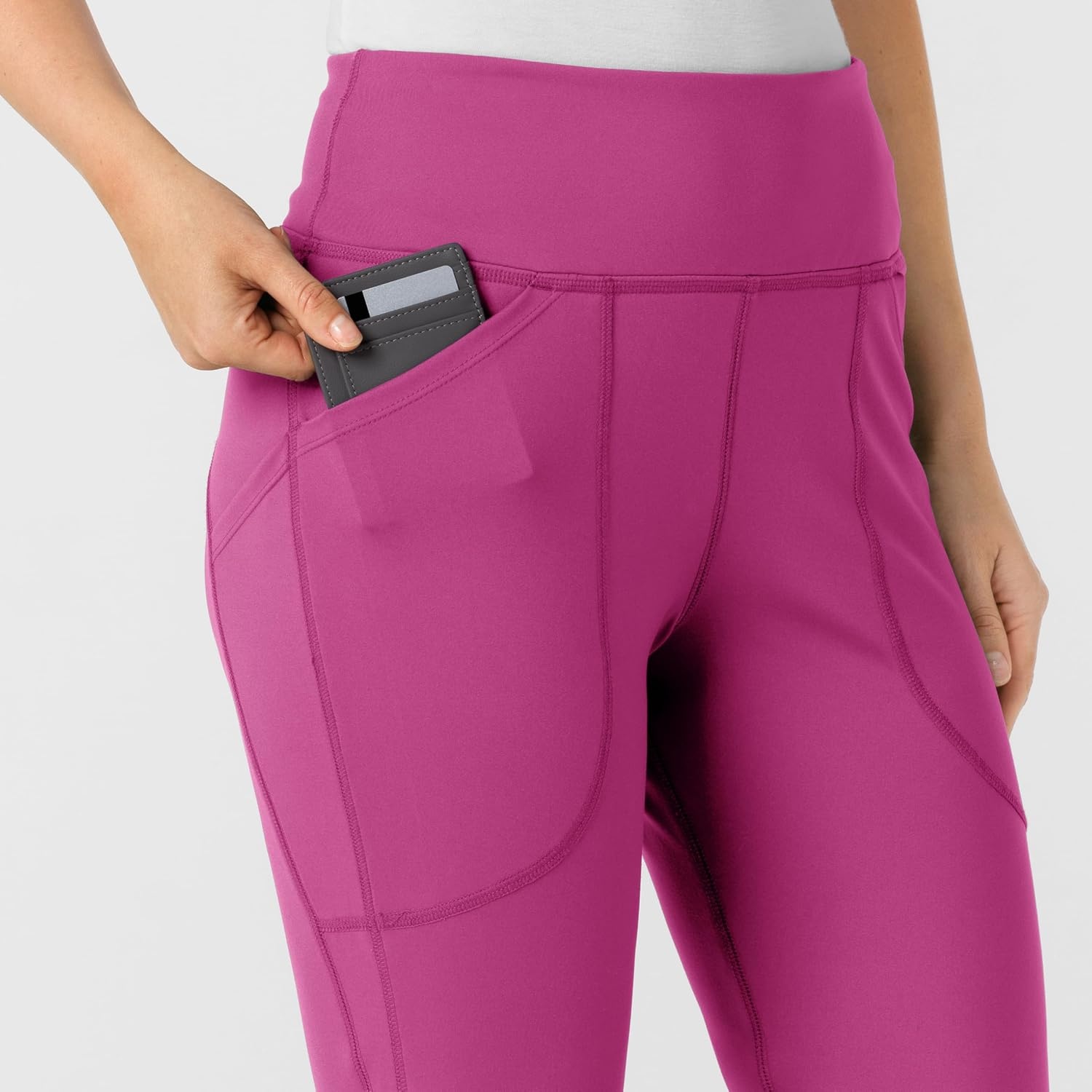 image:imageWink Renew Womens Flare Yoga Scrub PantRaspberry