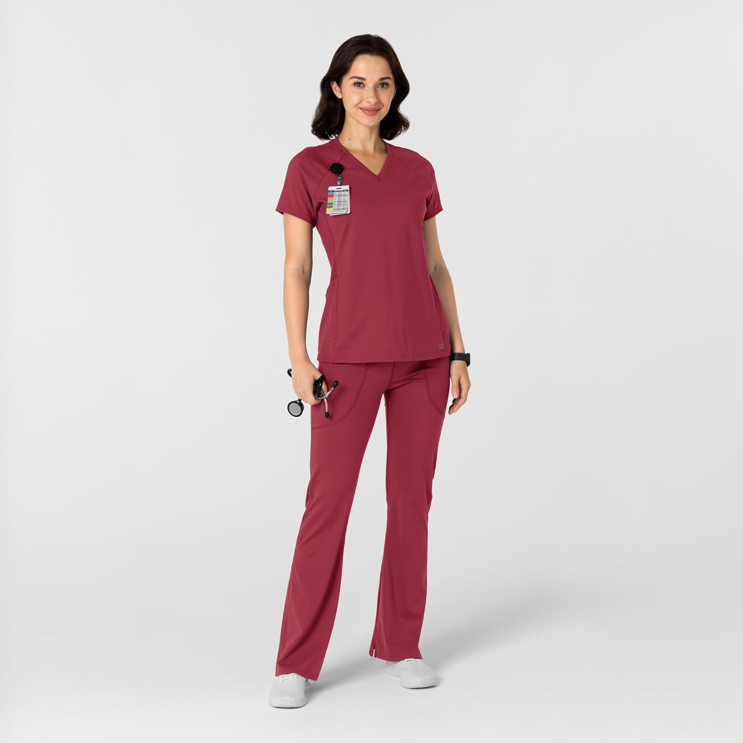 image:imageWink Renew Womens Flare Yoga Scrub PantRuby