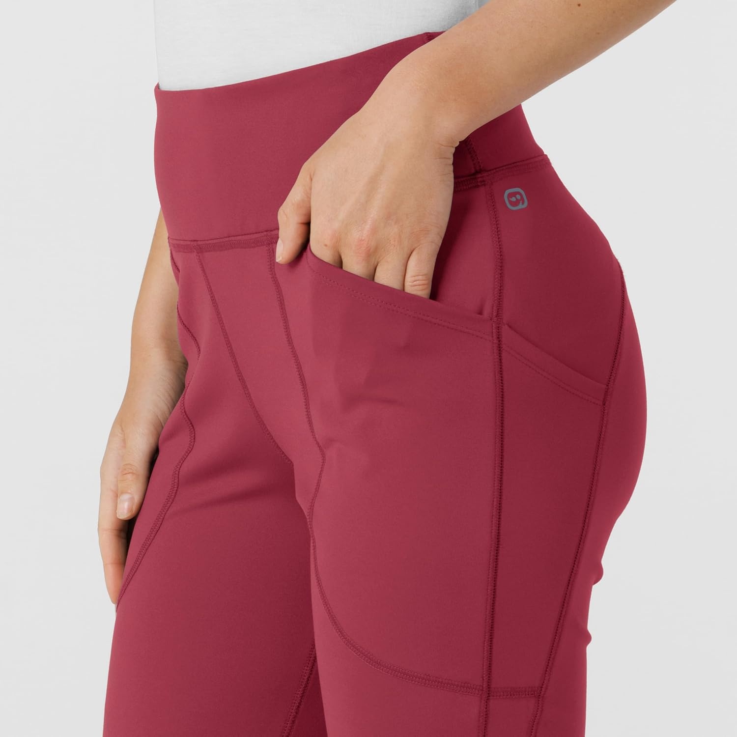 image:imageWink Renew Womens Flare Yoga Scrub PantRuby