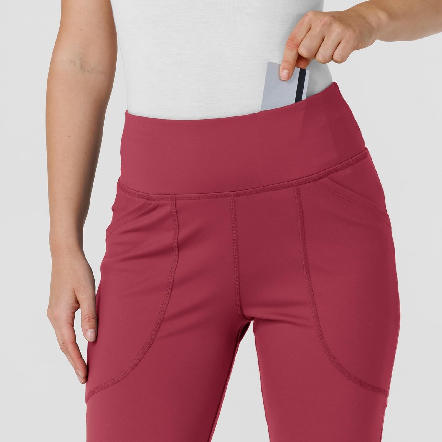 image:imageWink Renew Womens Flare Yoga Scrub PantRuby