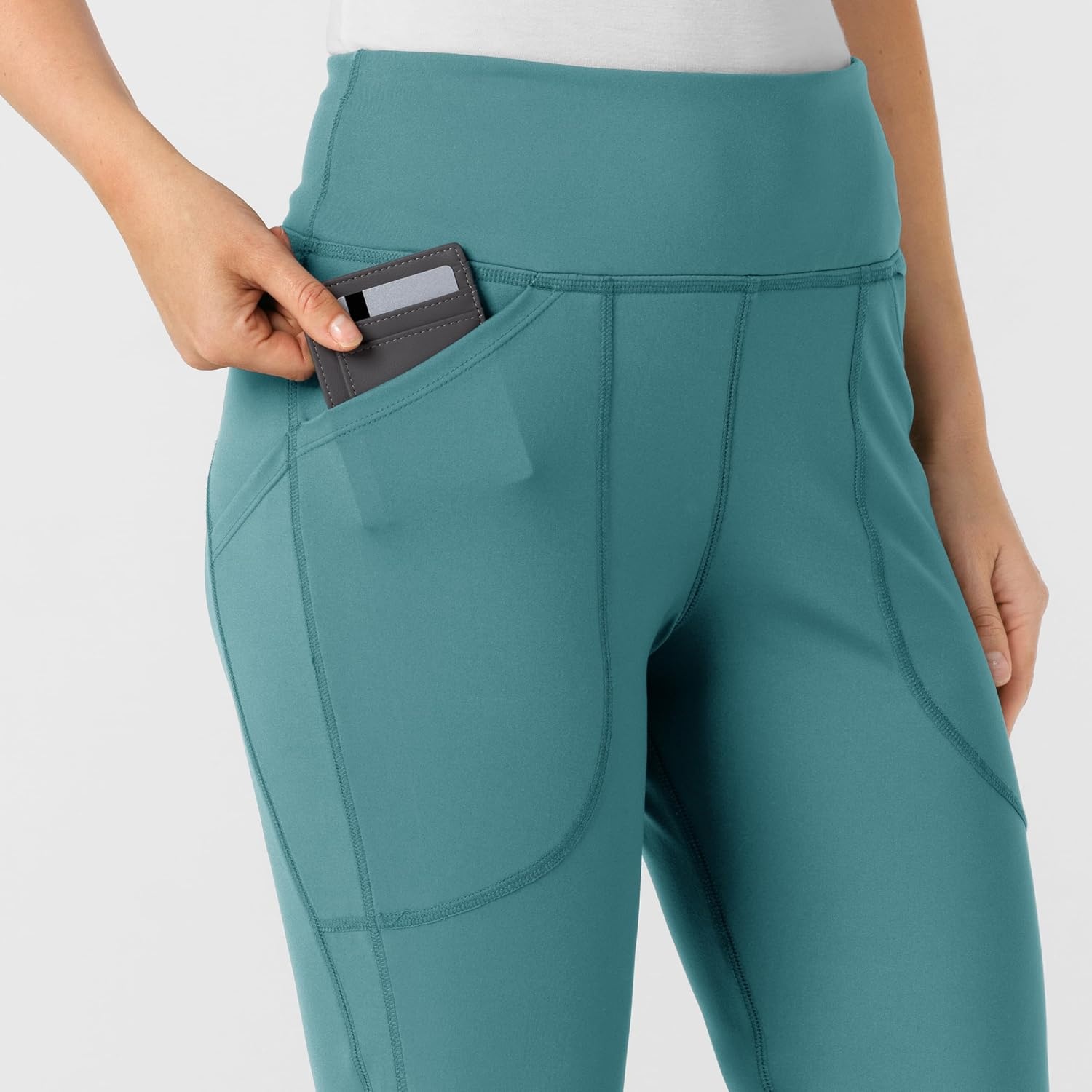 image:imageWink Renew Womens Flare Yoga Scrub PantVintage Teal