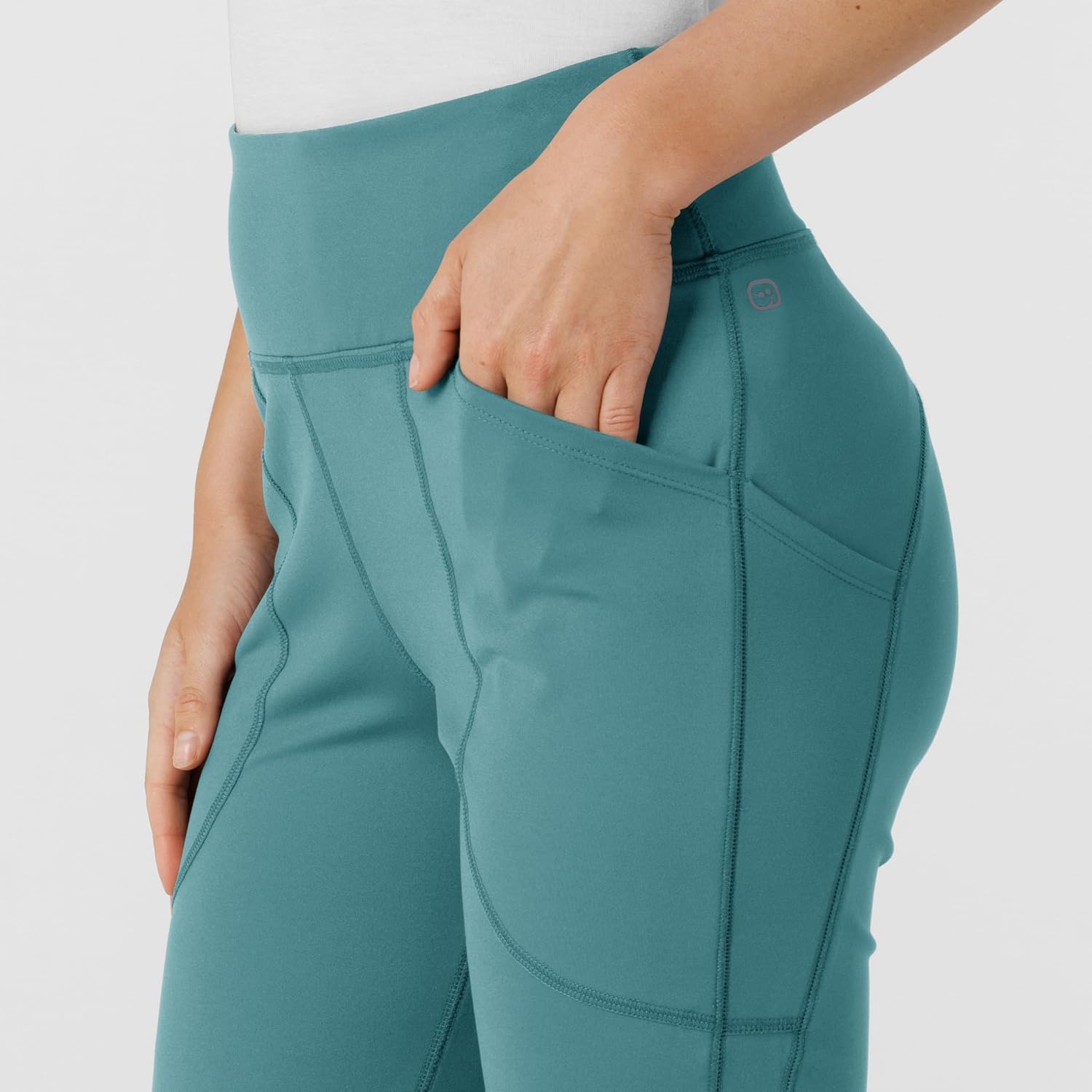 image:imageWink Renew Womens Flare Yoga Scrub PantVintage Teal