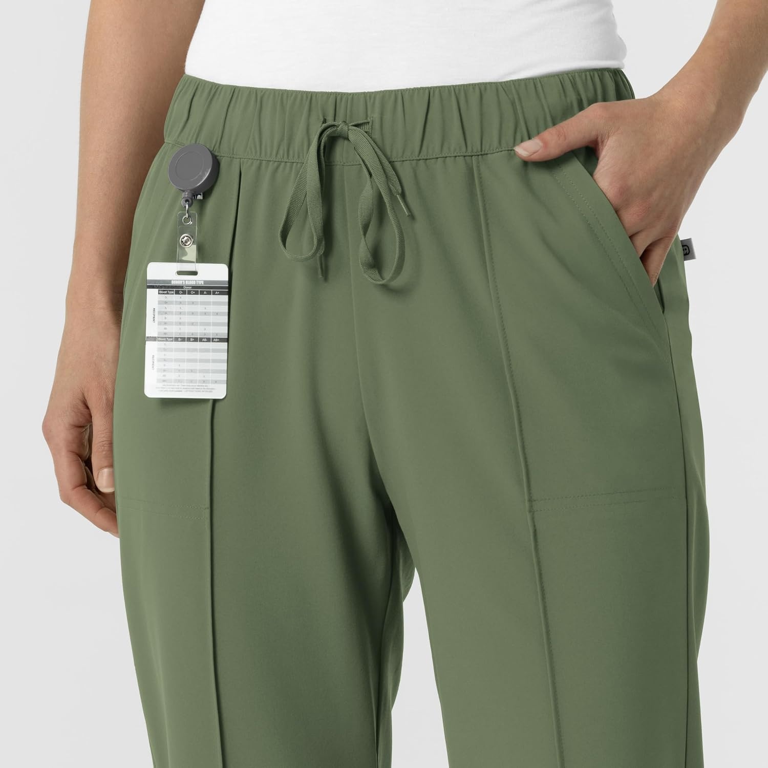 image:imageWink Renew Womens Pintuck Scrub PantOlive
