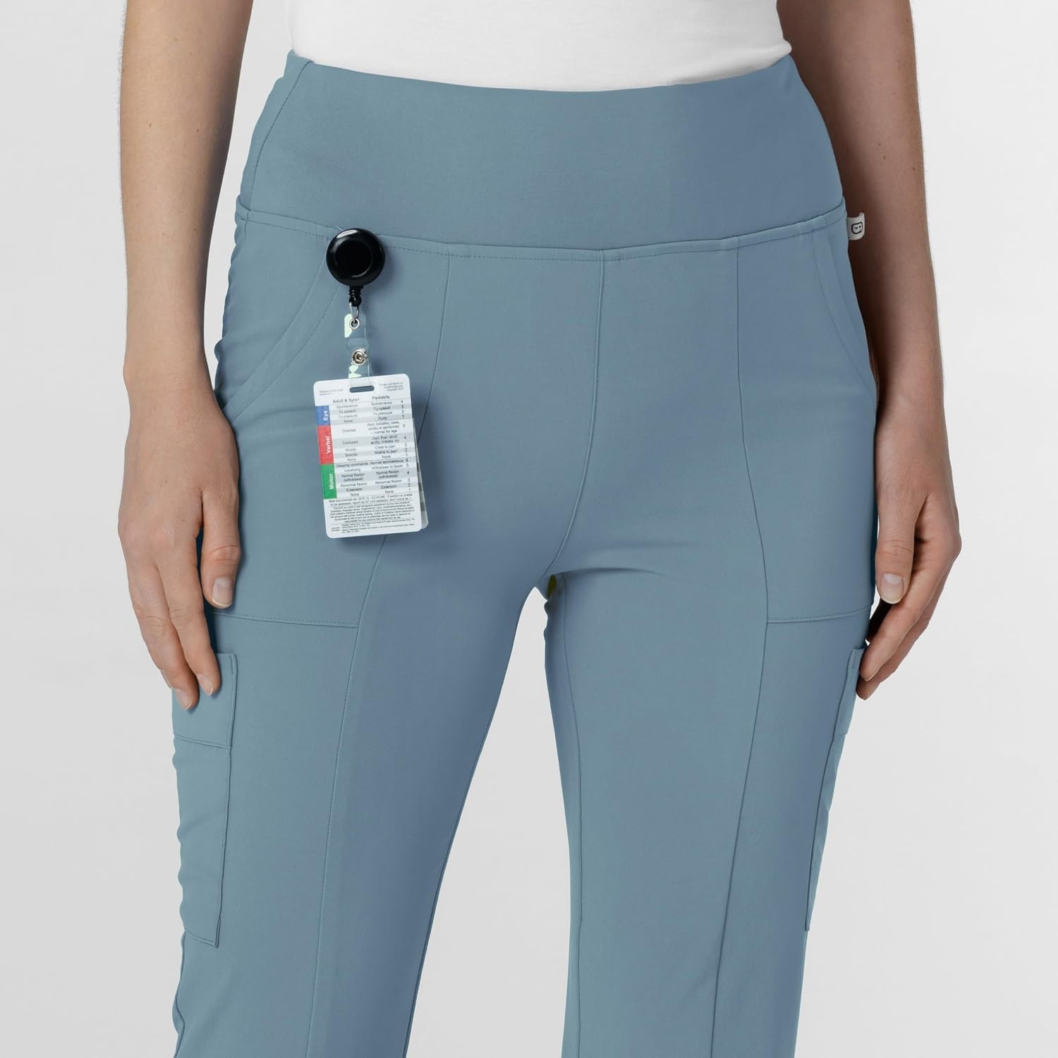 image:imageWink Scrubs for Women Renew Cargo Flare Pants with 7 PocketsElemental Blue