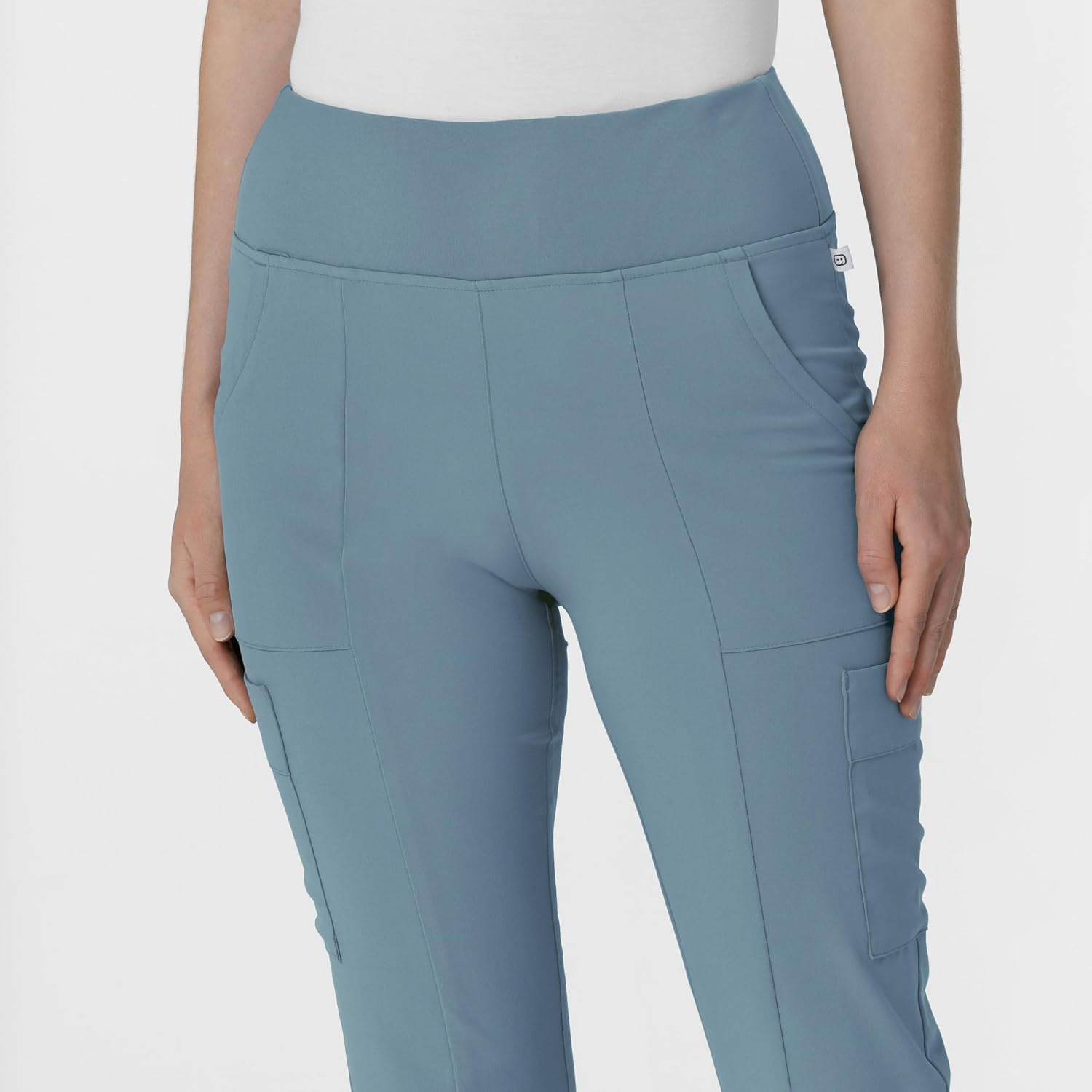 image:imageWink Scrubs for Women Renew Cargo Flare Pants with 7 PocketsElemental Blue