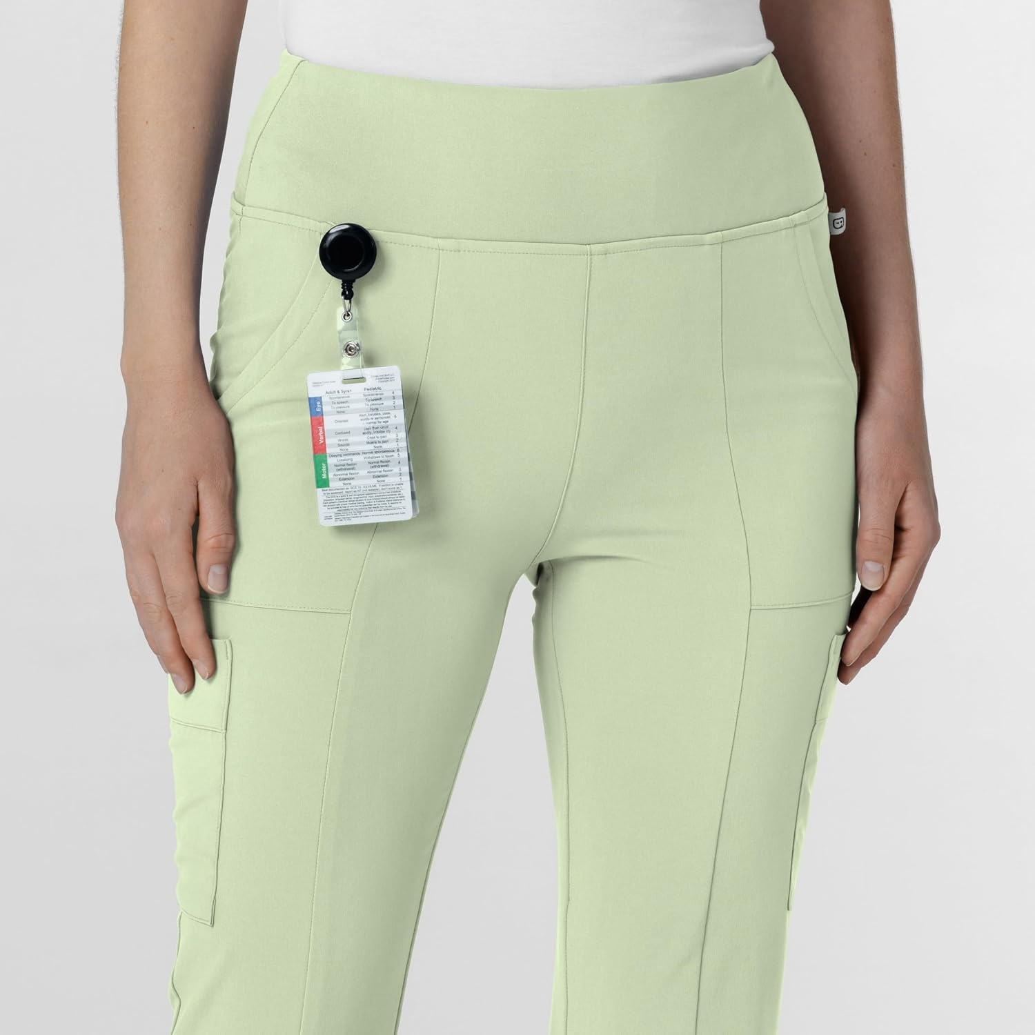 image:imageWink Scrubs for Women Renew Cargo Flare Pants with 7 PocketsFresh Mint