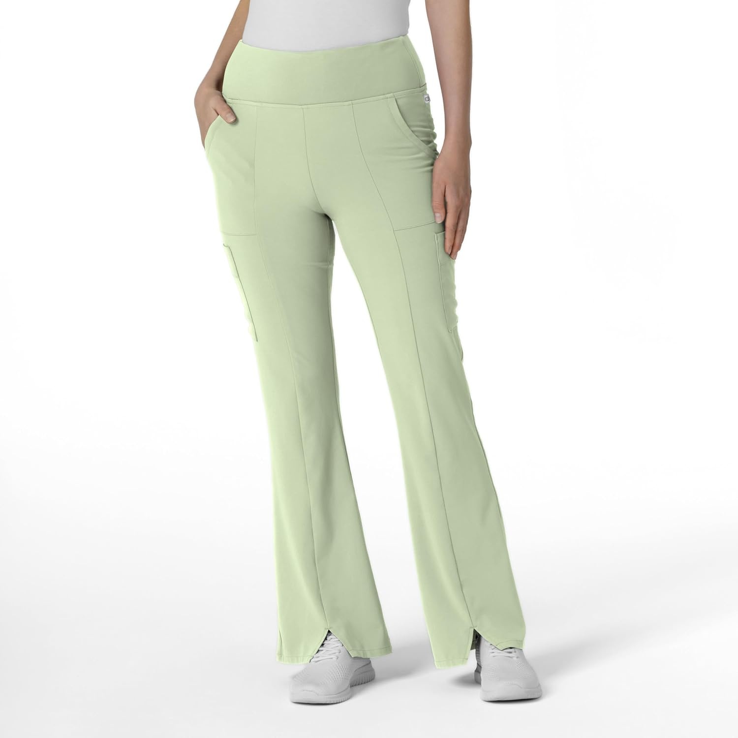 image:imageWink Scrubs for Women Renew Cargo Flare Pants with 7 PocketsFresh Mint