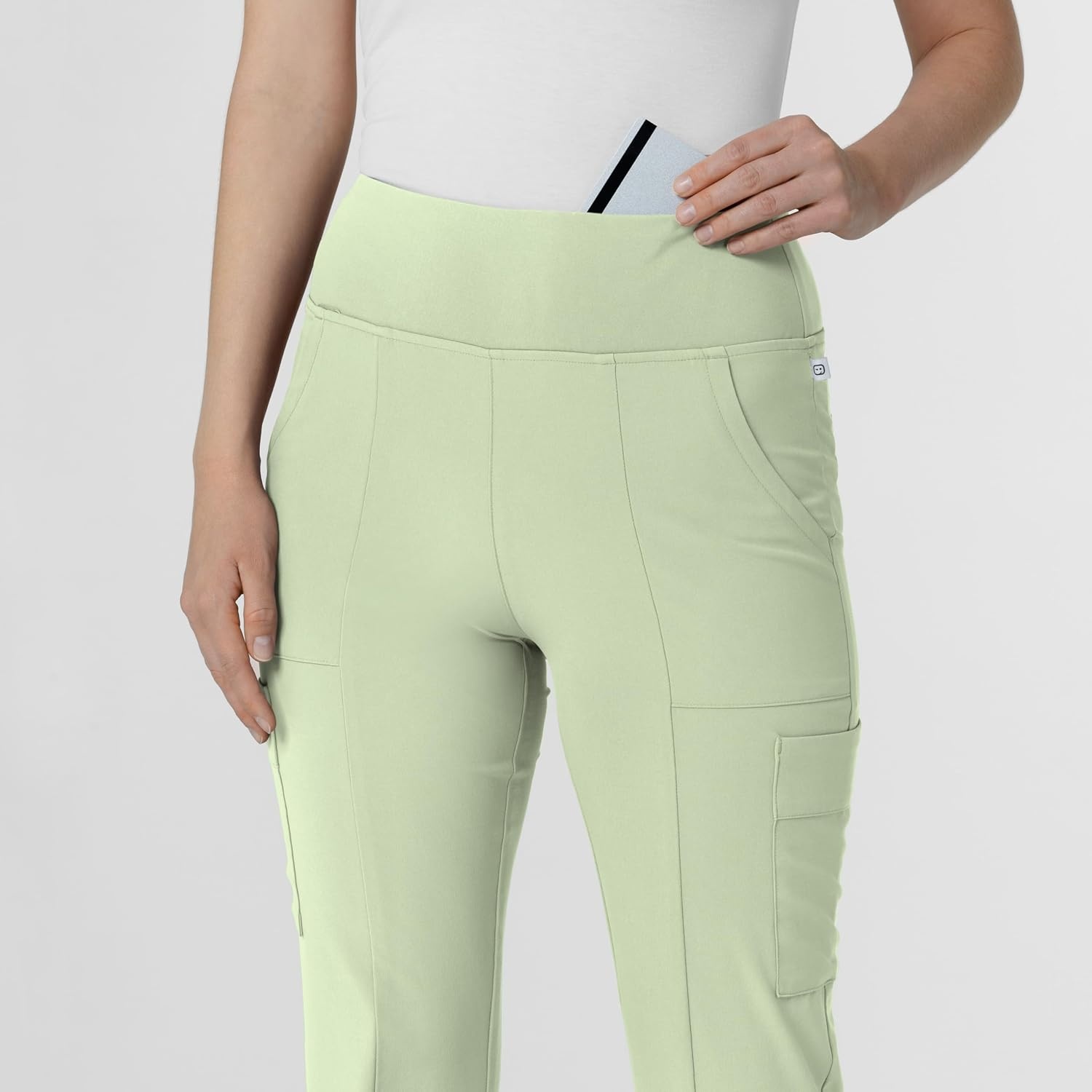 image:imageWink Scrubs for Women Renew Cargo Flare Pants with 7 PocketsFresh Mint