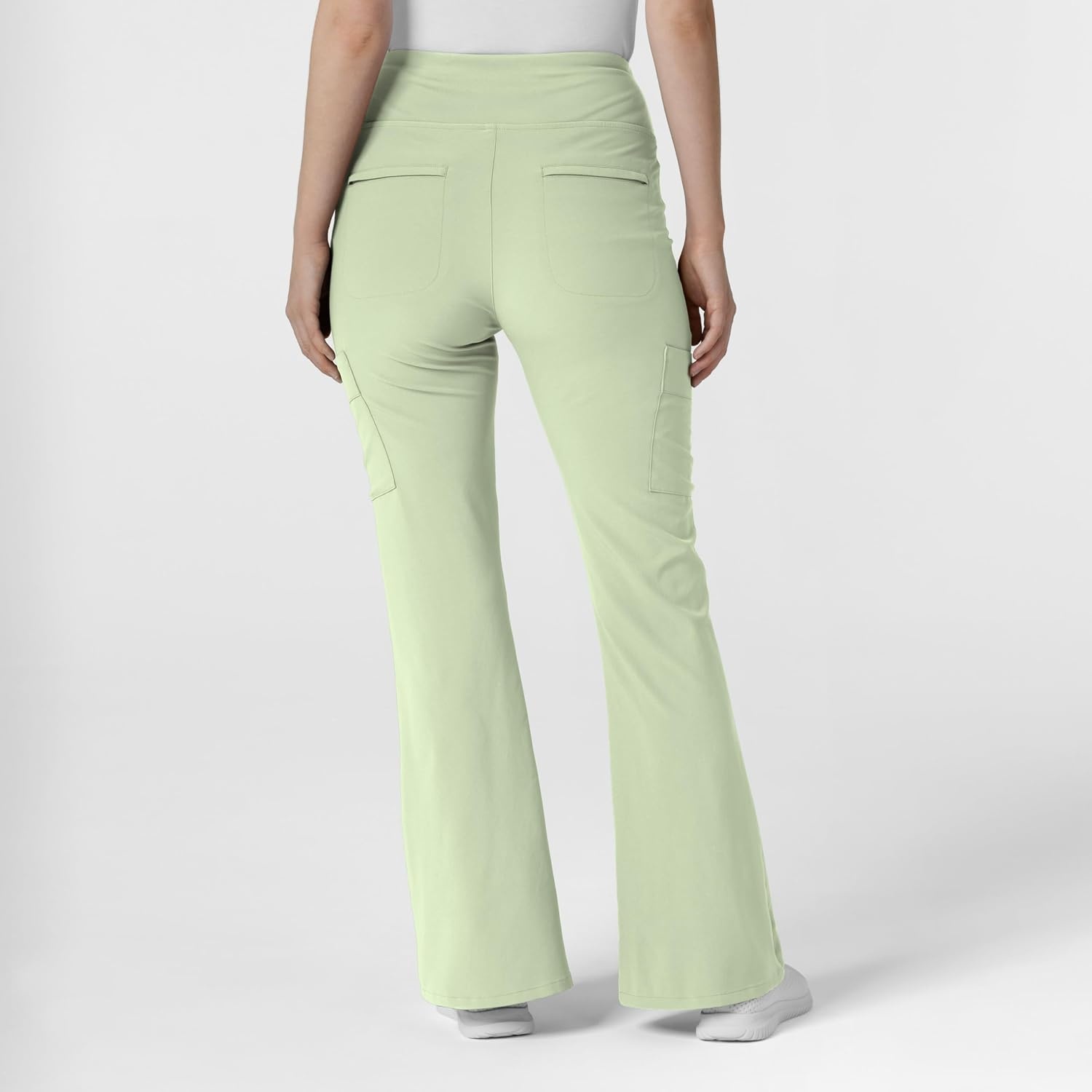 image:imageWink Scrubs for Women Renew Cargo Flare Pants with 7 PocketsFresh Mint