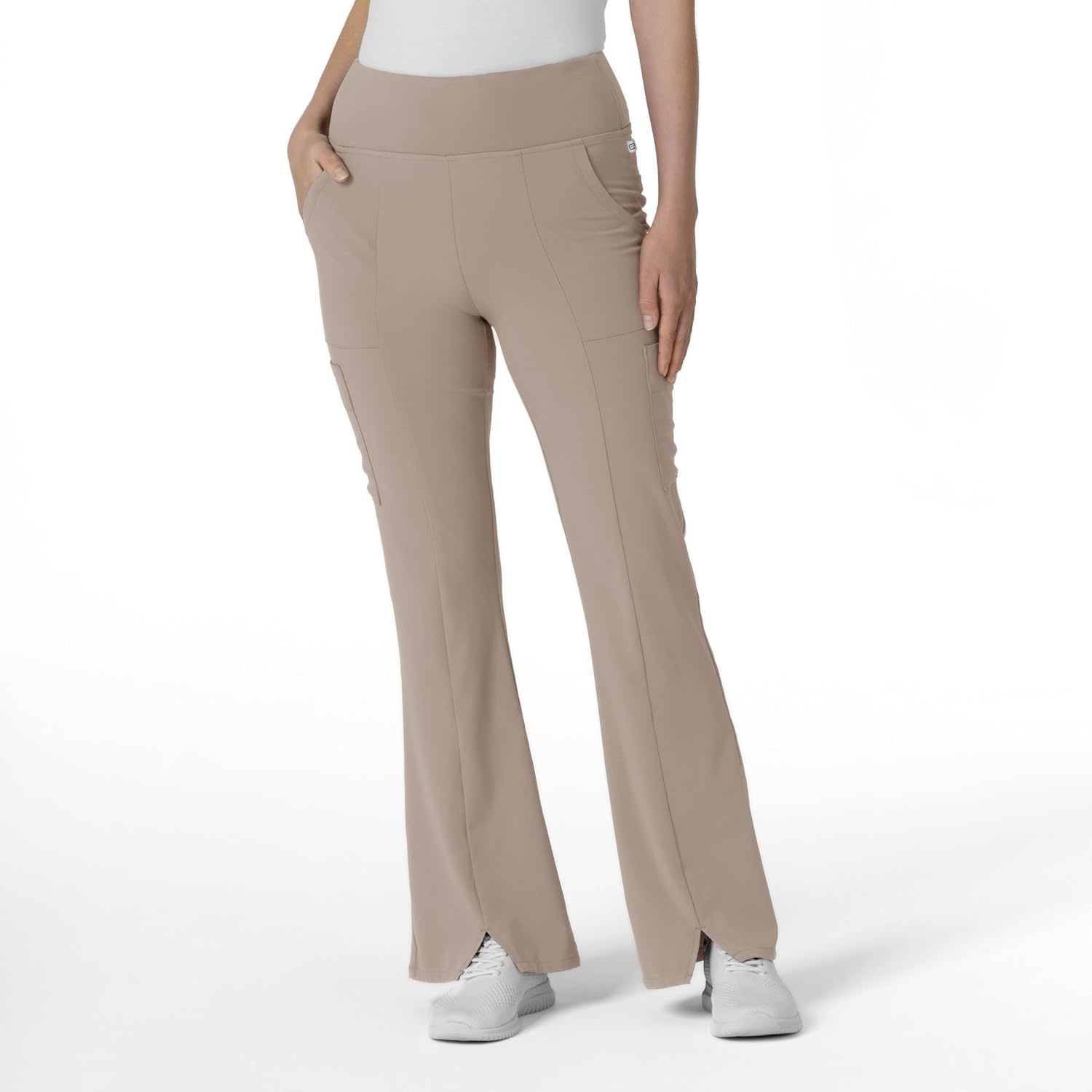 image:imageWink Scrubs for Women Renew Cargo Flare Pants with 7 PocketsHaze