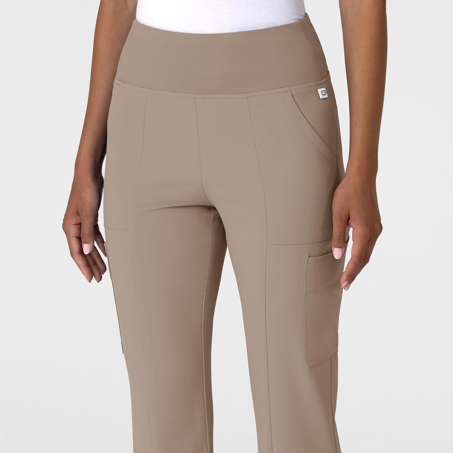 image:imageWink Scrubs for Women Renew Cargo Flare Pants with 7 PocketsHaze