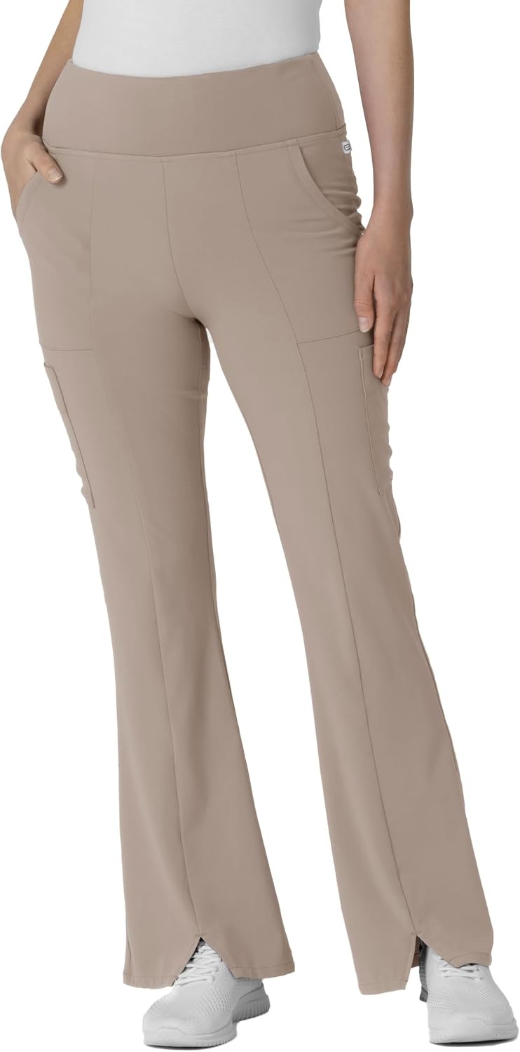 image:imageWink Scrubs for Women Renew Cargo Flare Pants with 7 PocketsHaze