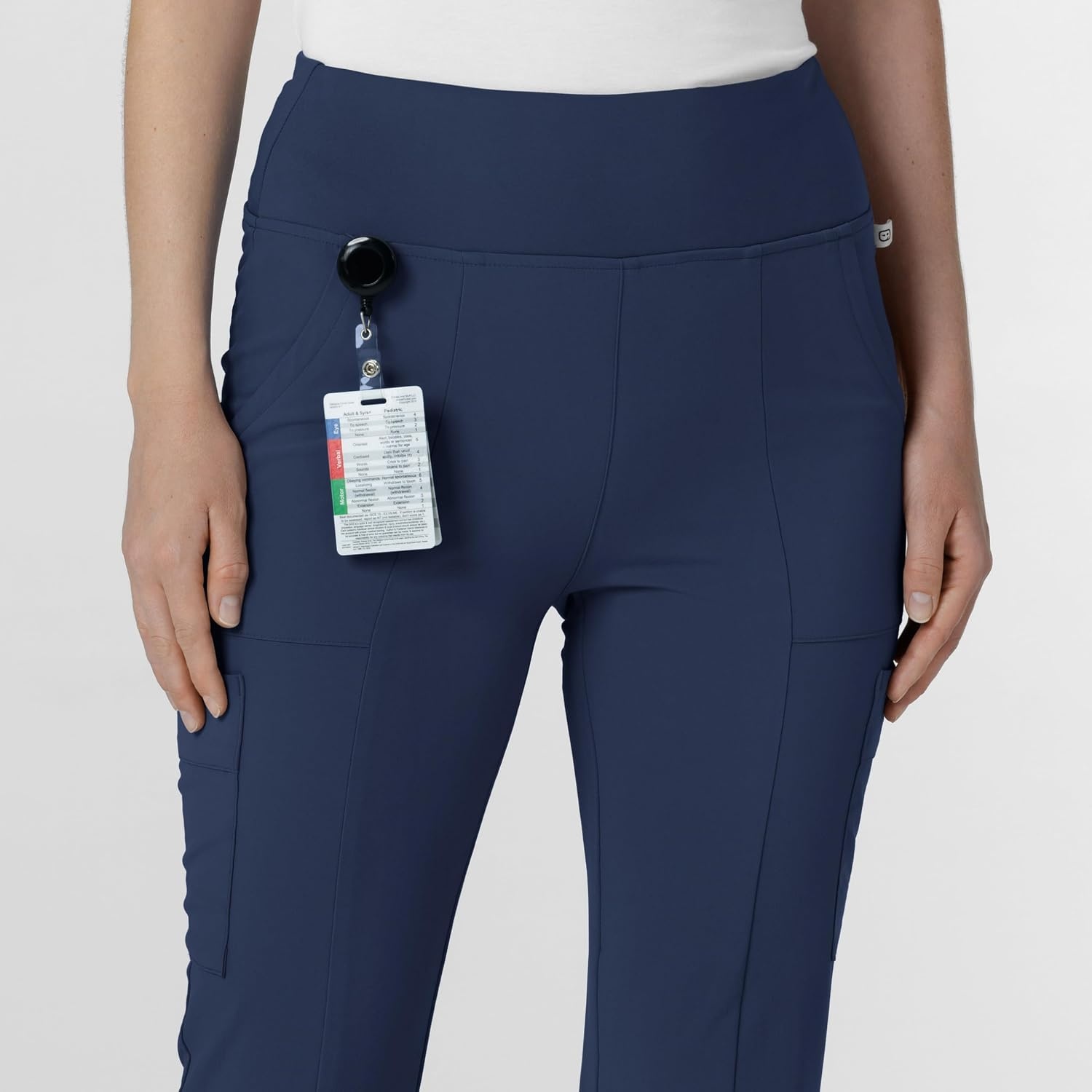 image:imageWink Scrubs for Women Renew Cargo Flare Pants with 7 PocketsNavy