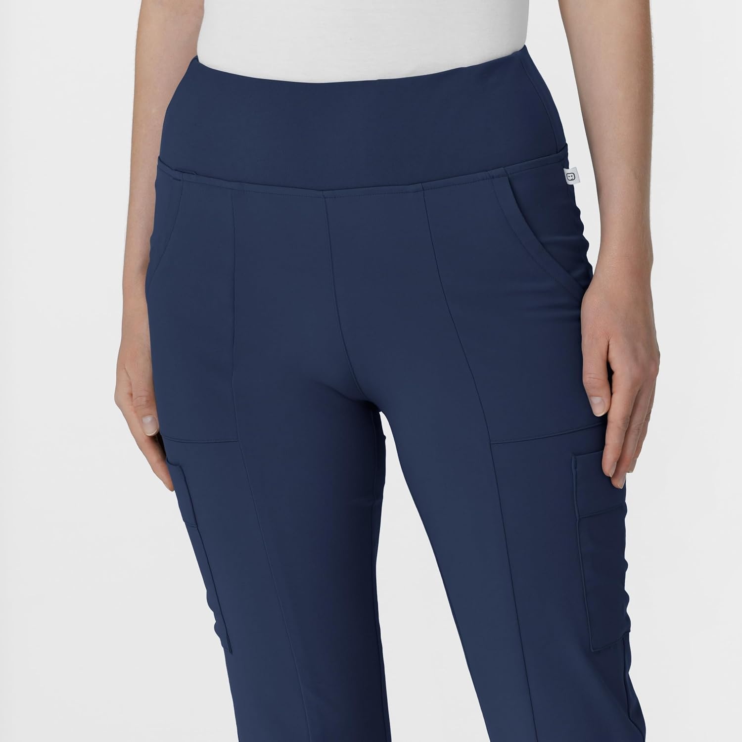 image:imageWink Scrubs for Women Renew Cargo Flare Pants with 7 PocketsNavy