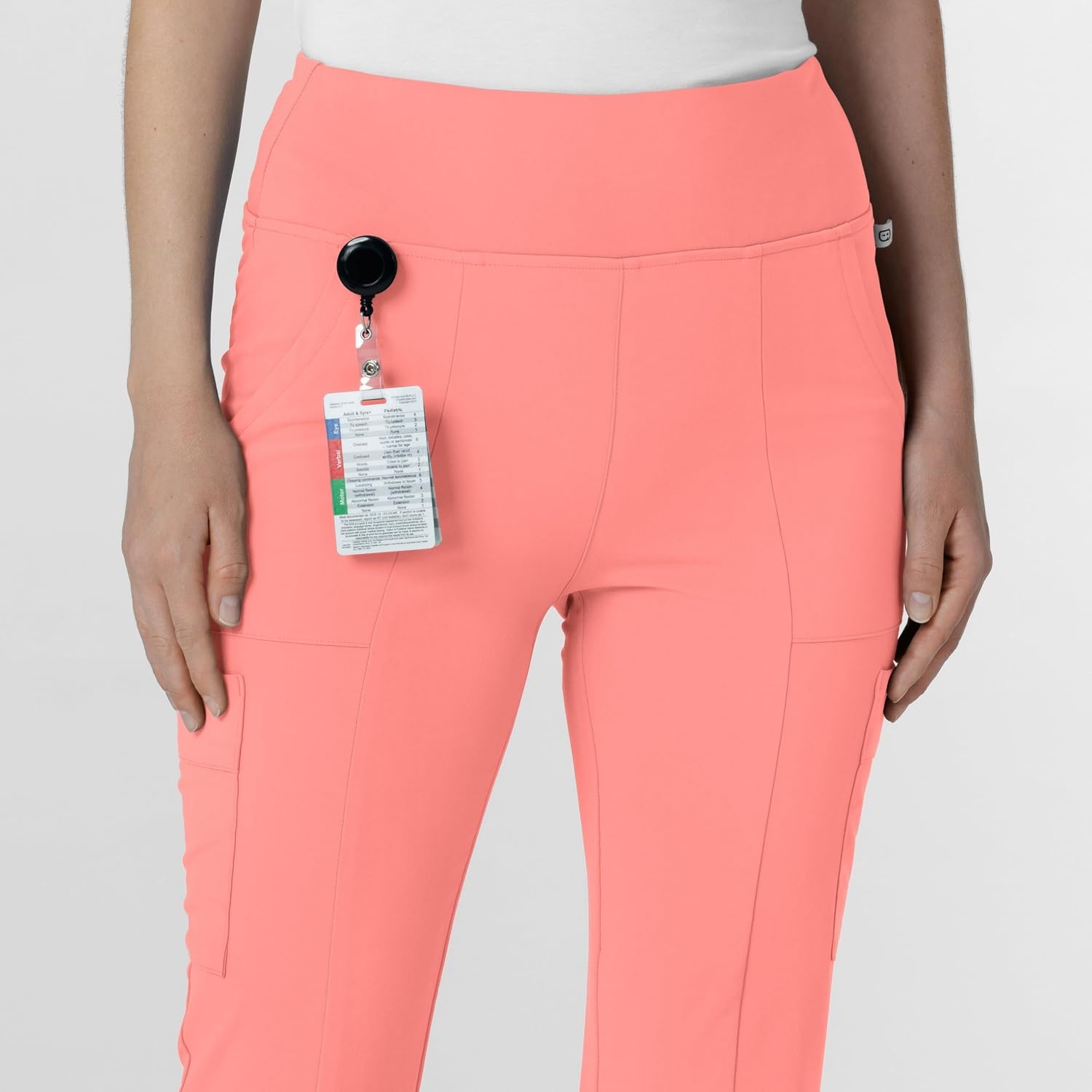 image:imageWink Scrubs for Women Renew Cargo Flare Pants with 7 PocketsParadise Pink