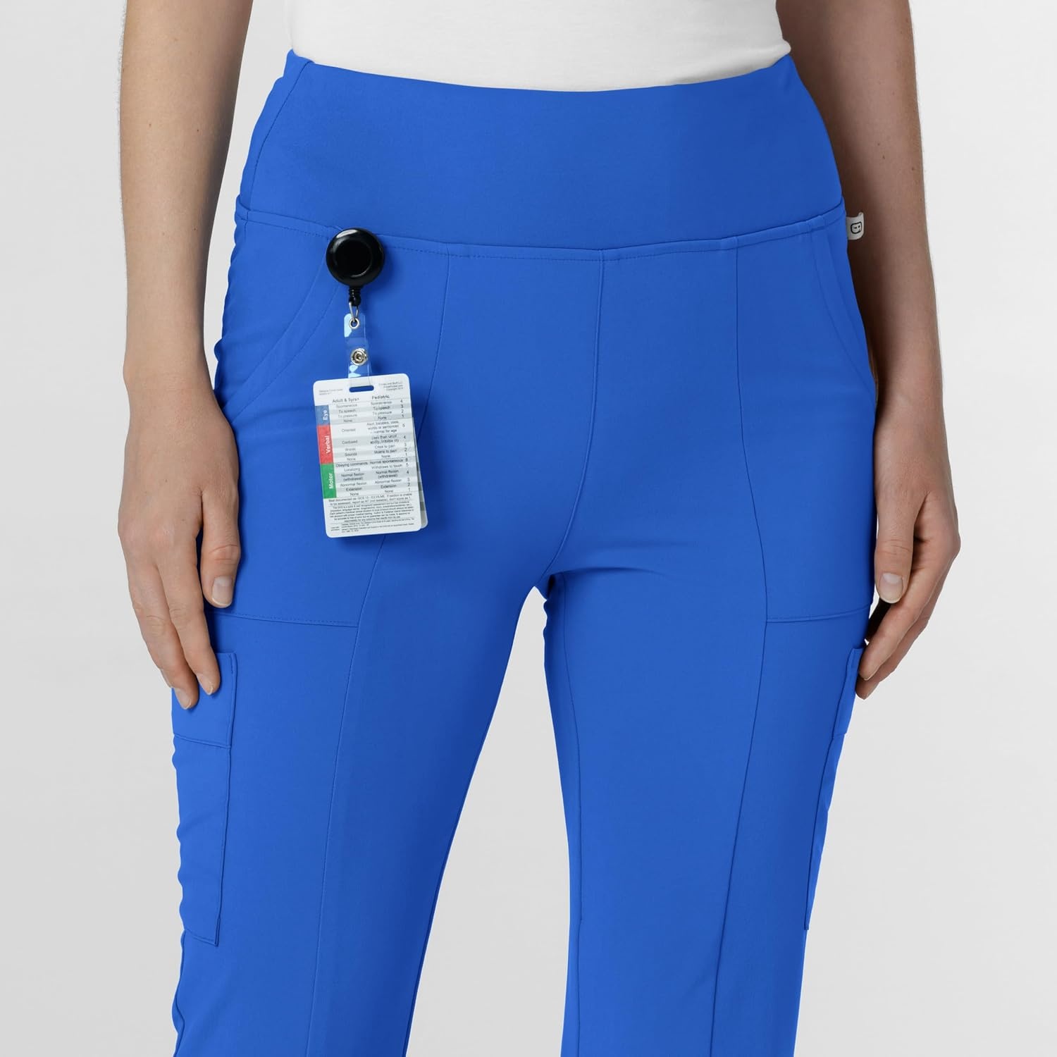 image:imageWink Scrubs for Women Renew Cargo Flare Pants with 7 PocketsRoyal