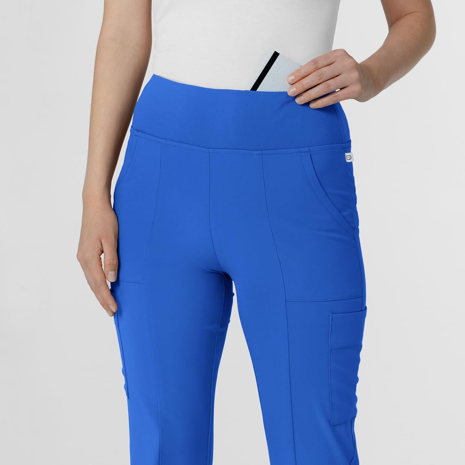 image:imageWink Scrubs for Women Renew Cargo Flare Pants with 7 PocketsRoyal
