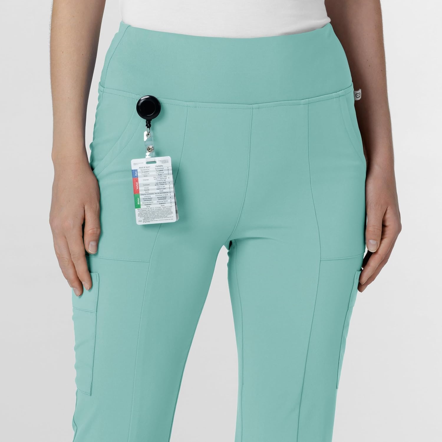 image:imageWink Scrubs for Women Renew Cargo Flare Pants with 7 PocketsTurquoise