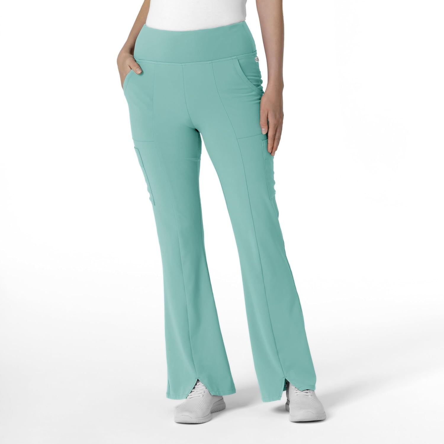 image:imageWink Scrubs for Women Renew Cargo Flare Pants with 7 PocketsTurquoise