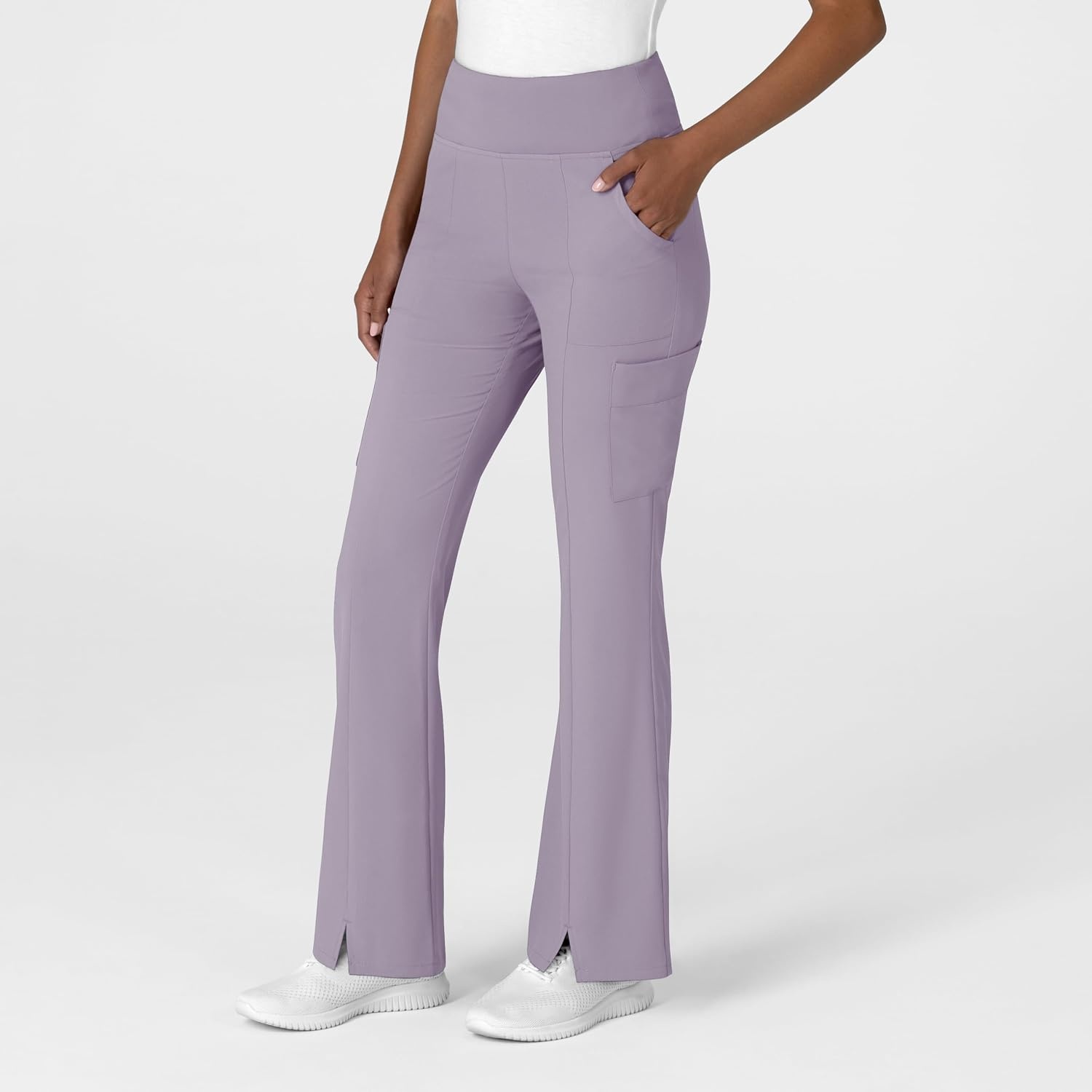 image:imageWink Scrubs for Women Renew Cargo Flare Pants with 7 PocketsWisteria